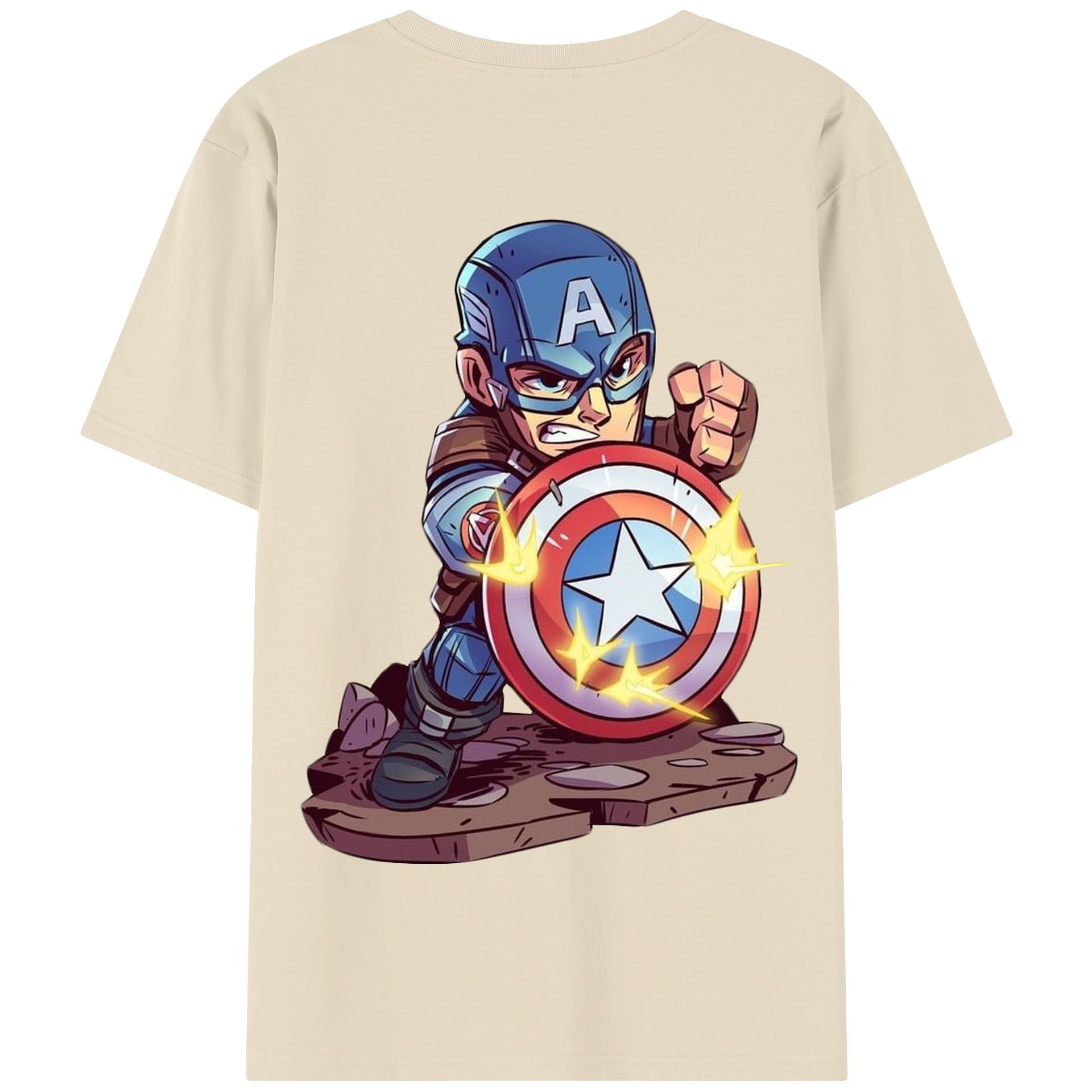 （画像用） アベンジャーズ The Avengers 綿100％半袖Tシャツ（背面プリント）