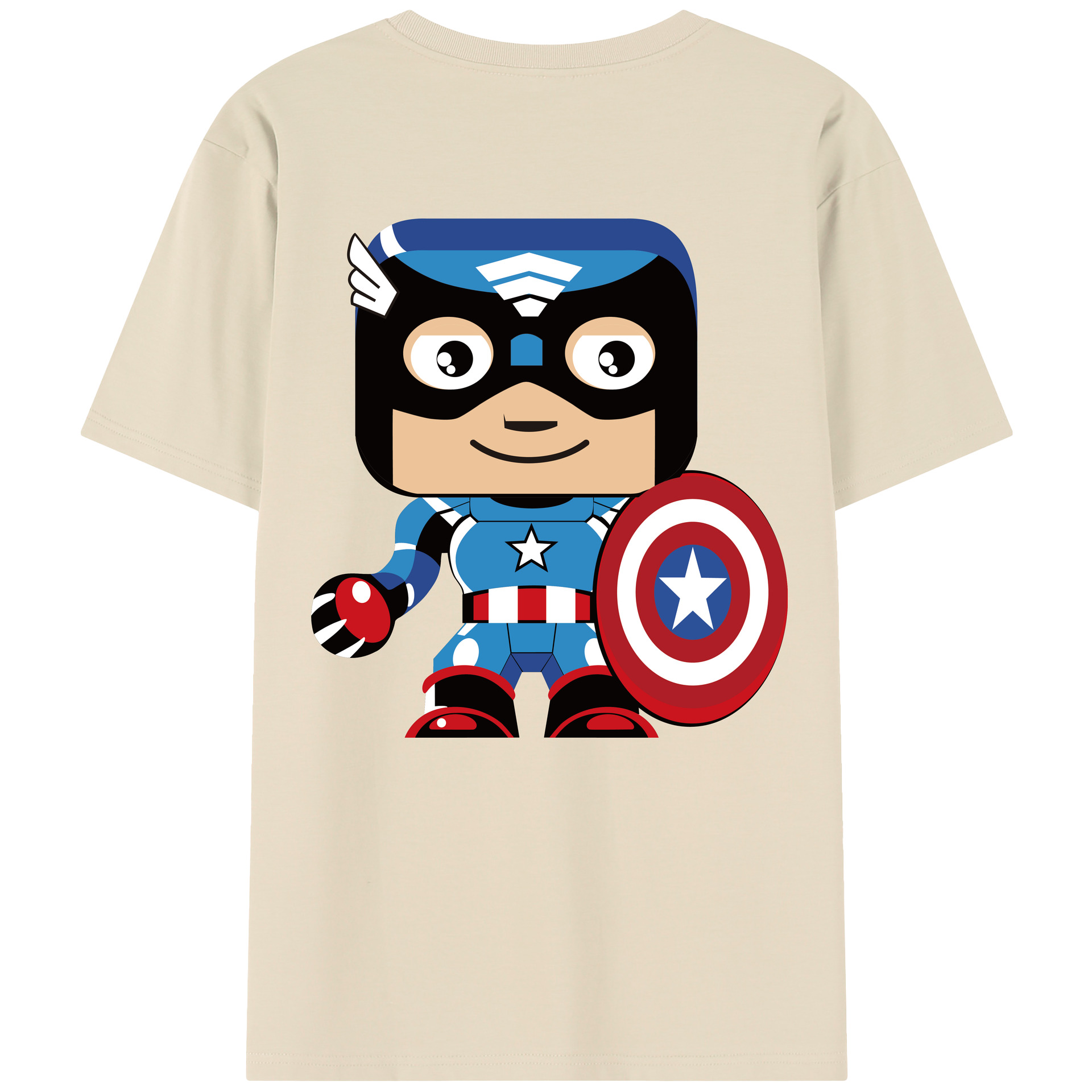 （画像用） アベンジャーズ The Avengers 綿100％半袖Tシャツ（背面プリント）
