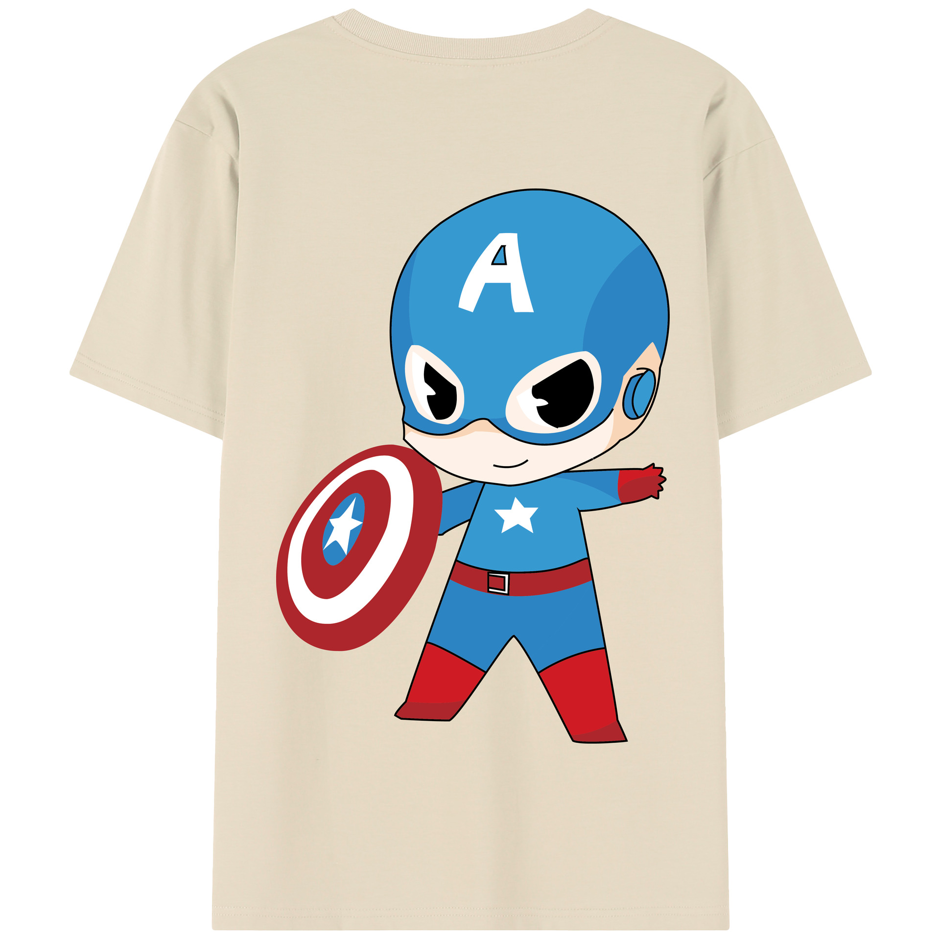 （画像用） アベンジャーズ The Avengers 綿100％半袖Tシャツ（背面プリント）
