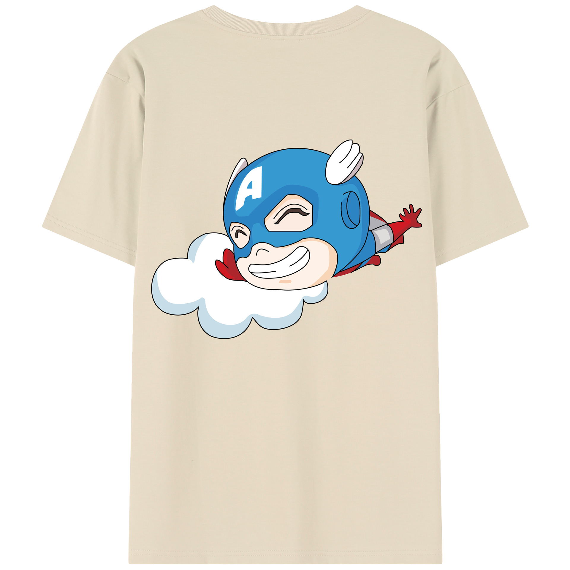 （画像用） アベンジャーズ The Avengers 綿100％半袖Tシャツ（背面プリント）