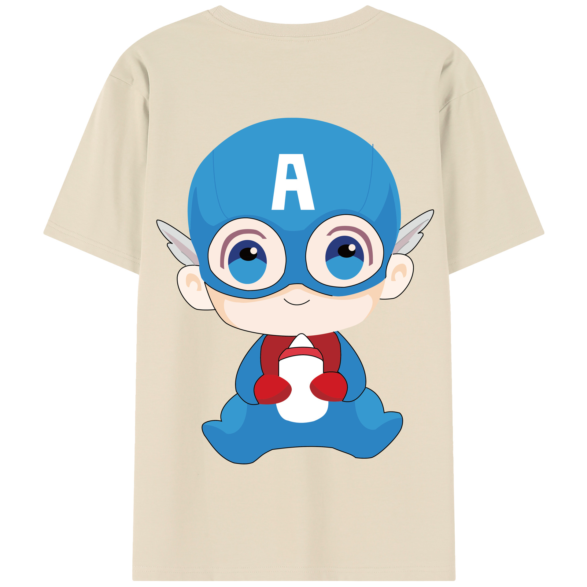 （画像用） アベンジャーズ The Avengers 綿100％半袖Tシャツ（背面プリント）