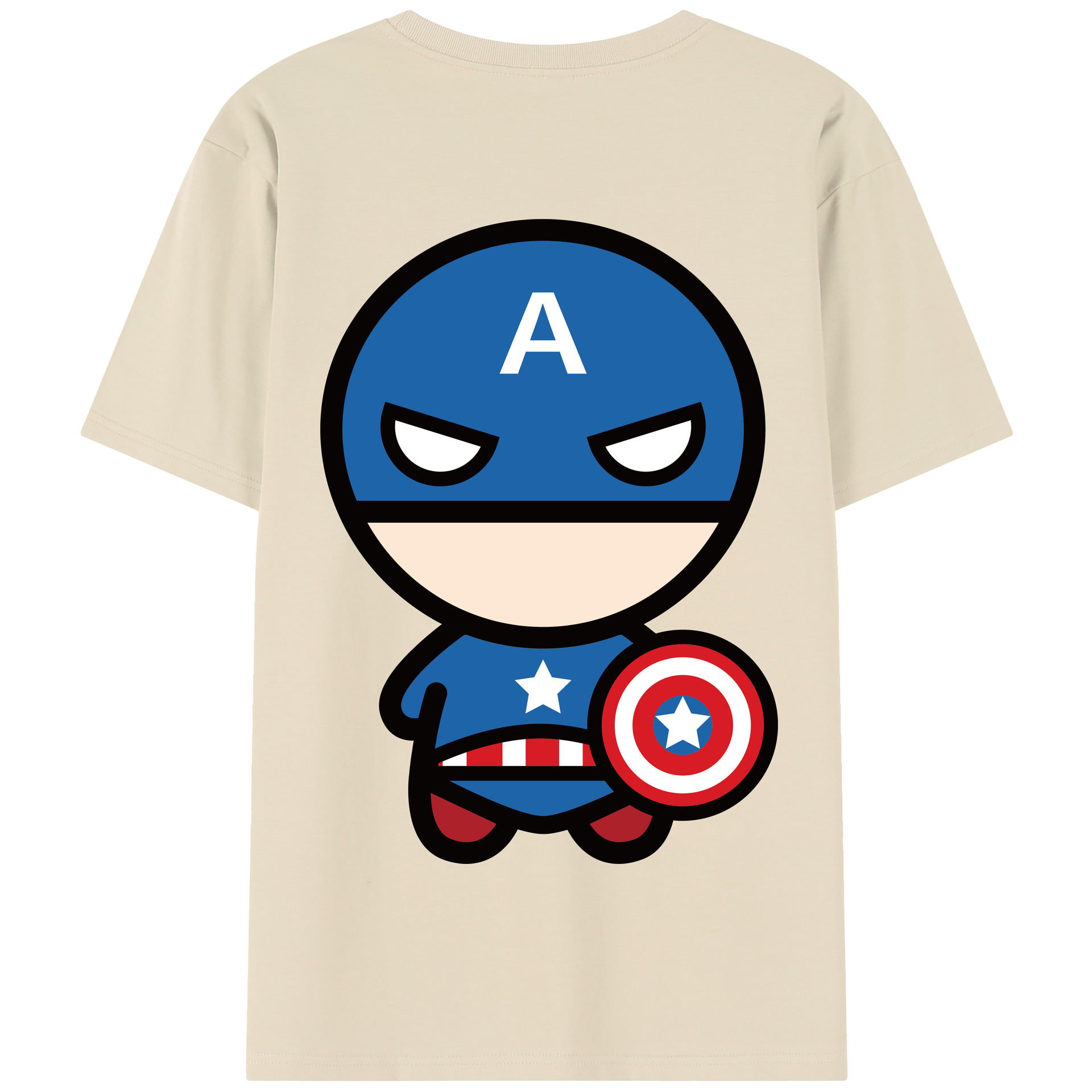 （画像用） アベンジャーズ The Avengers 綿100％半袖Tシャツ（背面プリント）