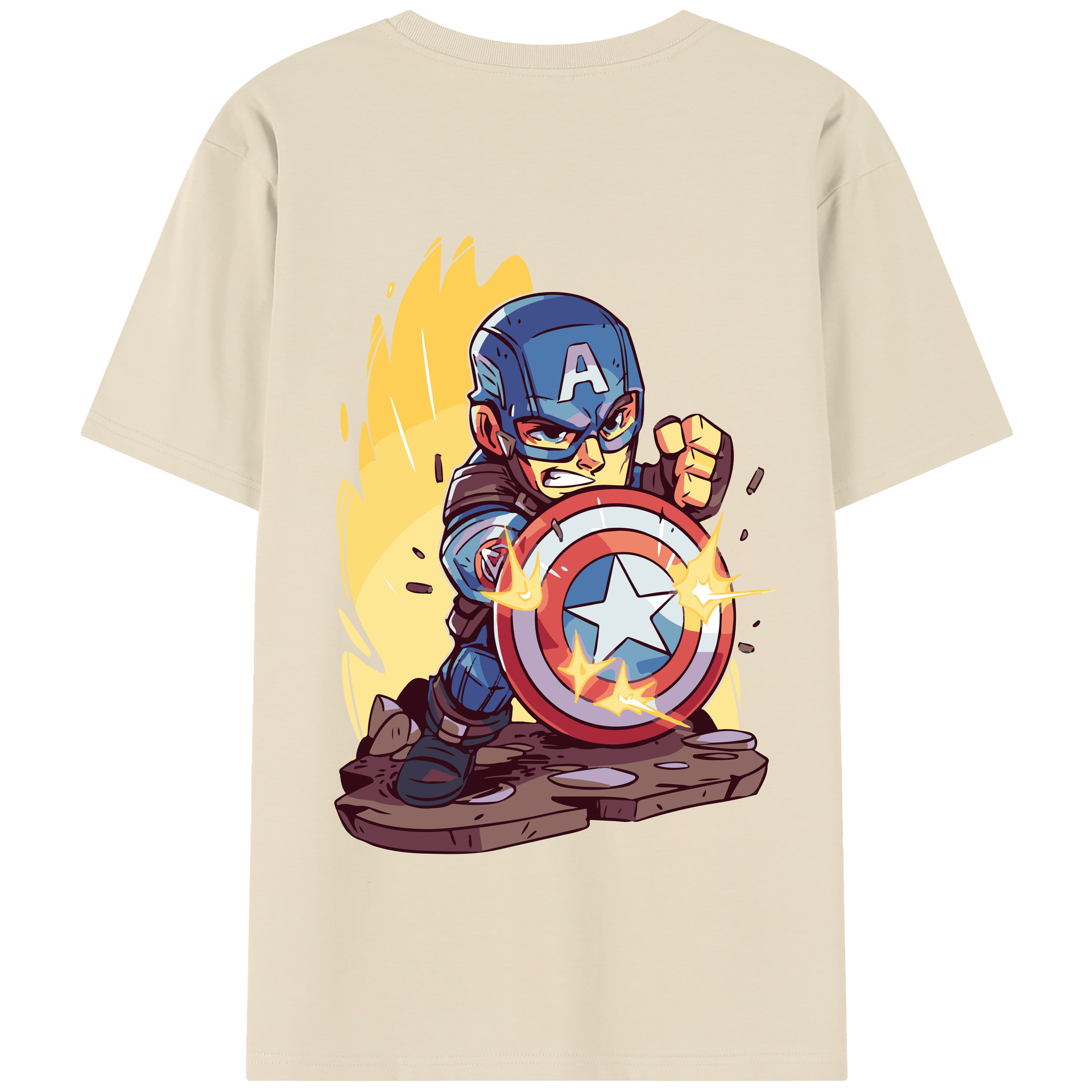 （画像用） アベンジャーズ The Avengers 綿100％半袖Tシャツ（背面プリント）