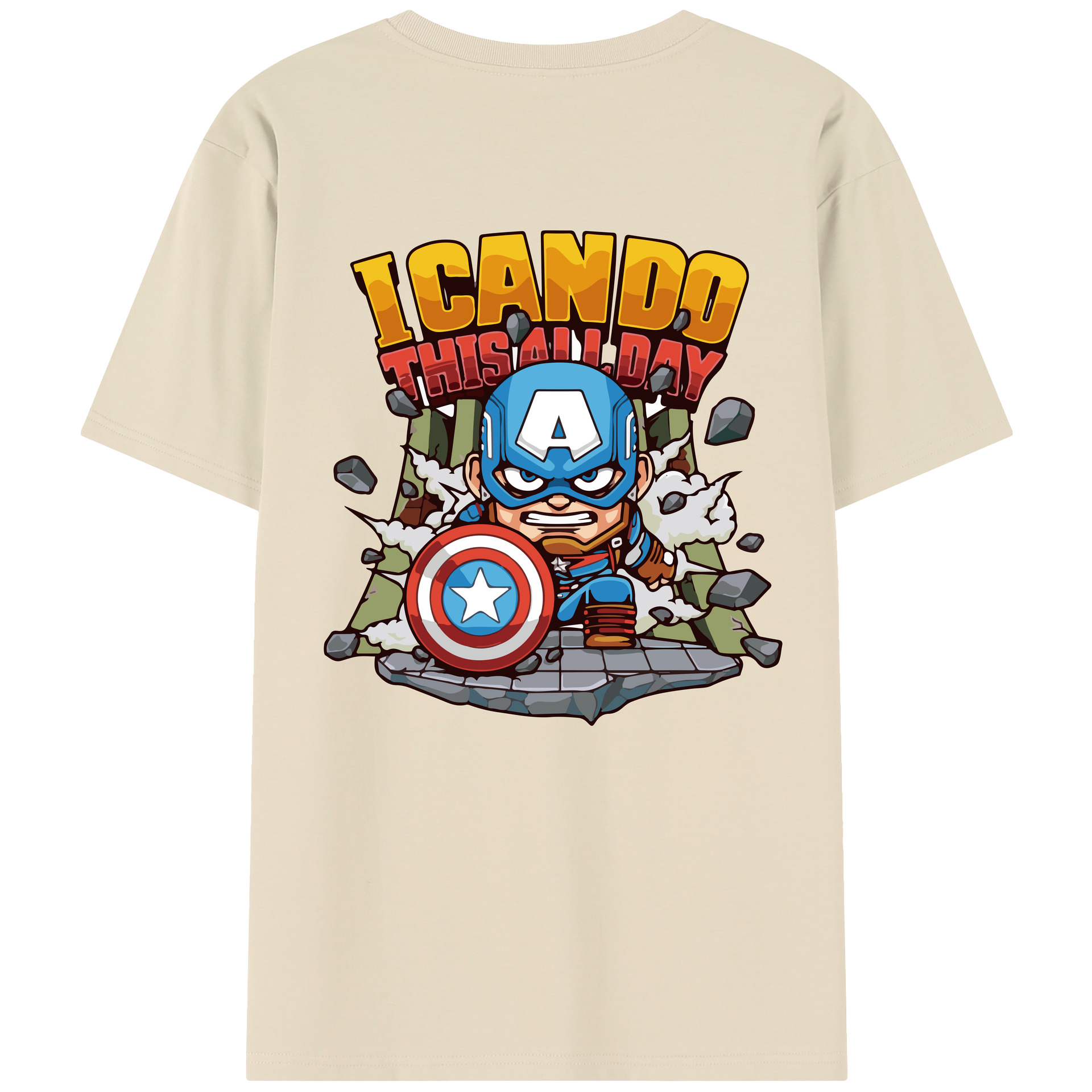 （画像用） アベンジャーズ The Avengers 綿100％半袖Tシャツ（背面プリント）