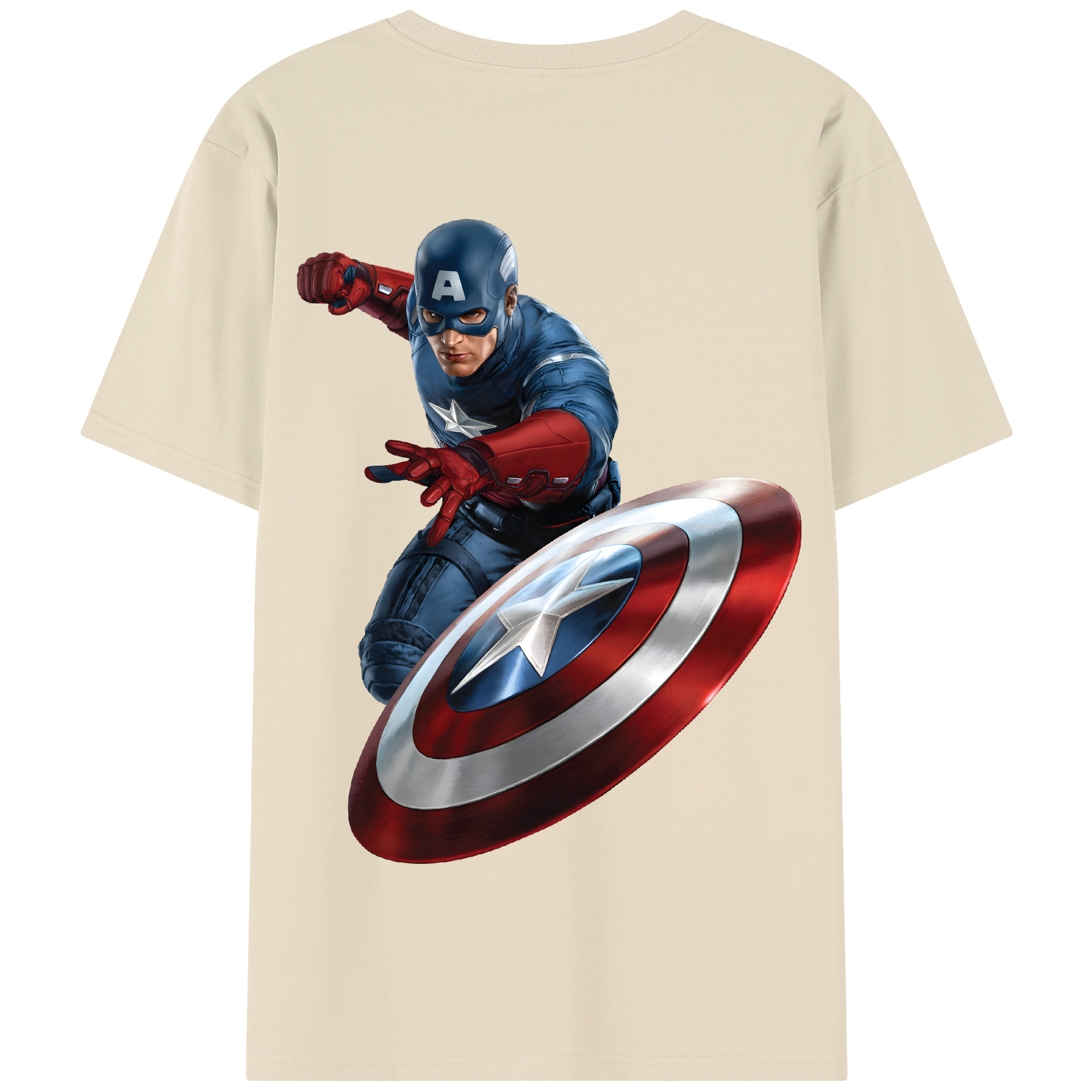 （画像用） アベンジャーズ The Avengers 綿100％半袖Tシャツ（背面プリント）