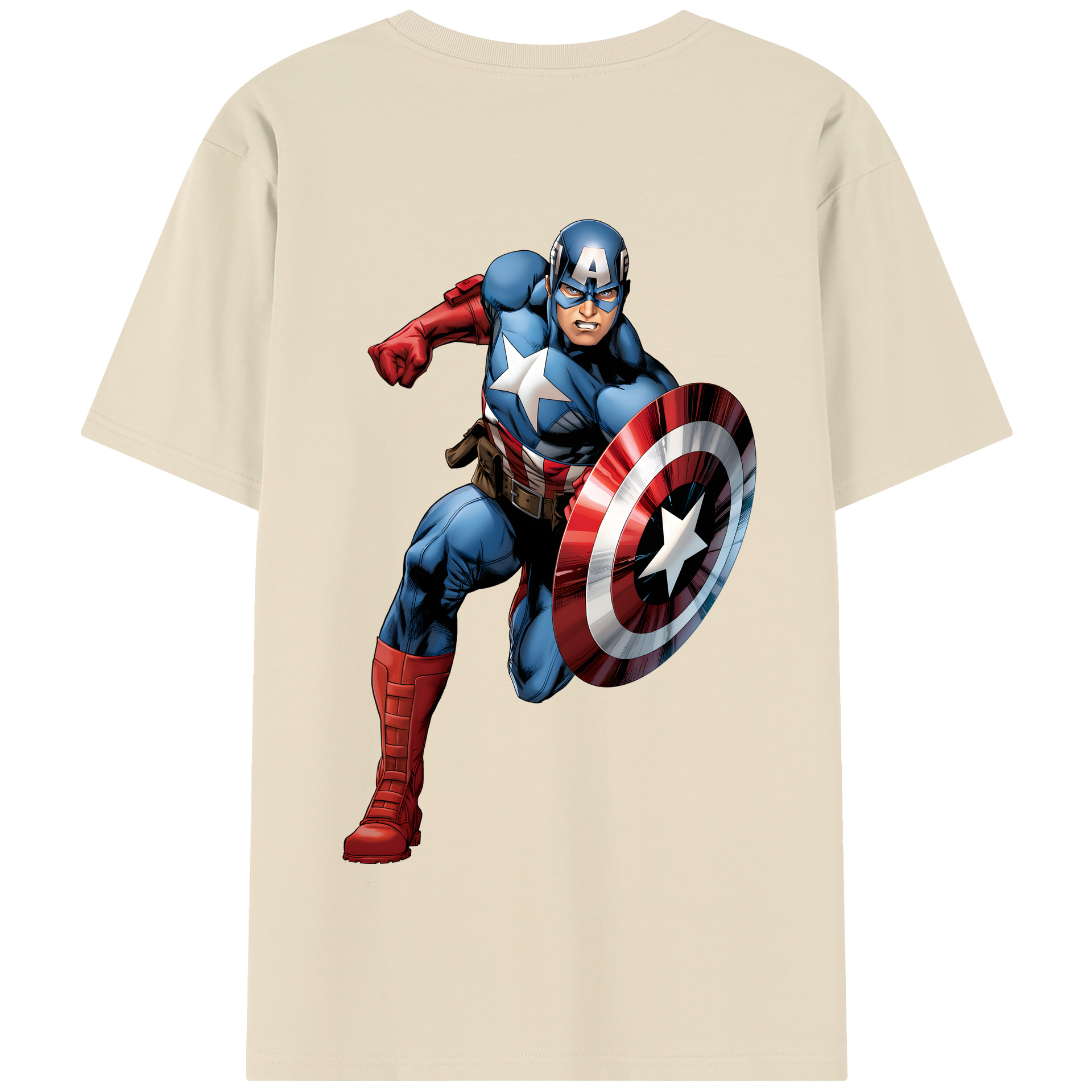 （画像用） アベンジャーズ The Avengers 綿100％半袖Tシャツ（背面プリント）