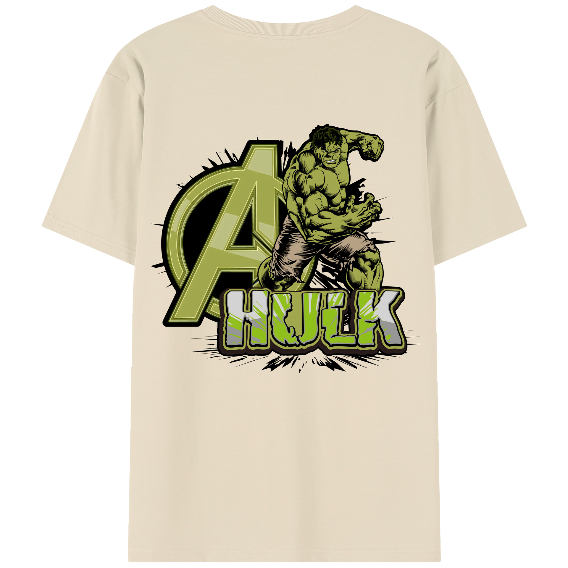 （画像用） アベンジャーズ The Avengers 綿100％半袖Tシャツ（背面プリント）