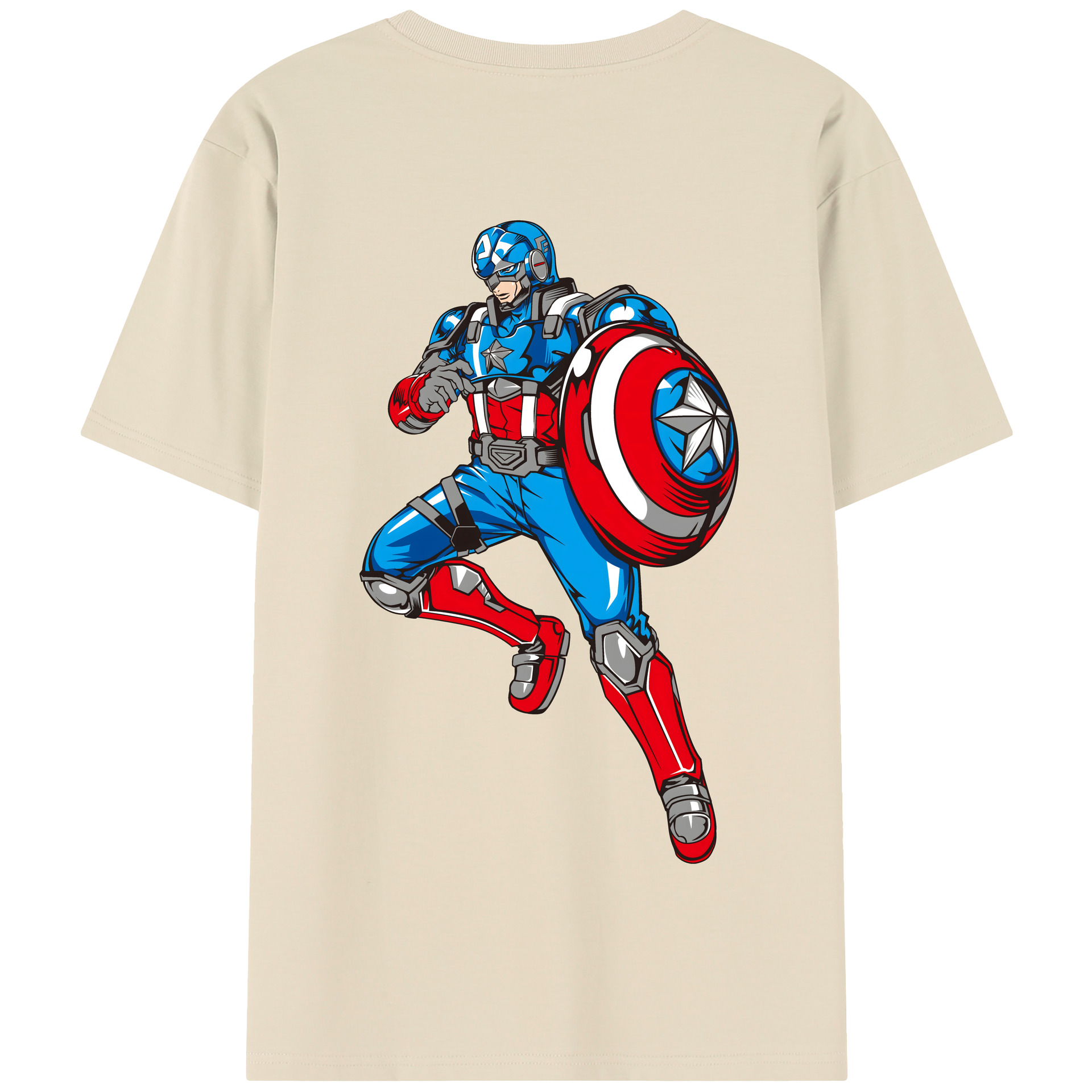 （画像用） アベンジャーズ The Avengers 綿100％半袖Tシャツ（背面プリント）
