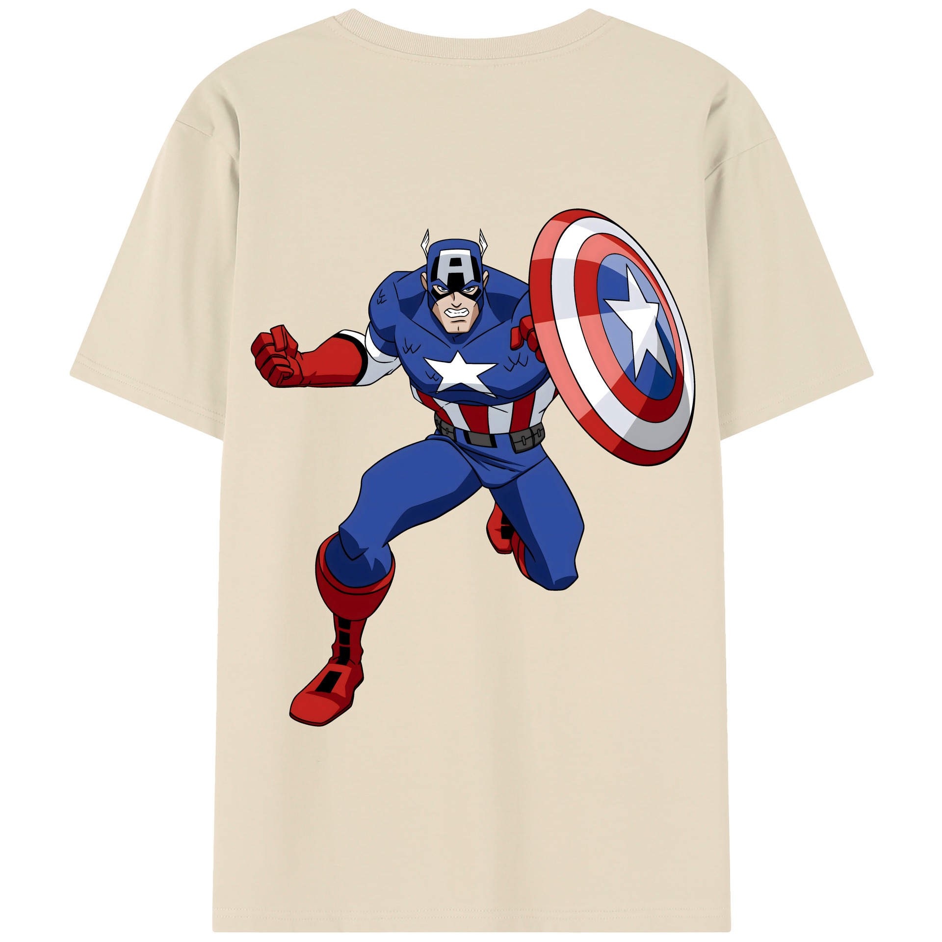 （画像用） アベンジャーズ The Avengers 綿100％半袖Tシャツ（背面プリント）