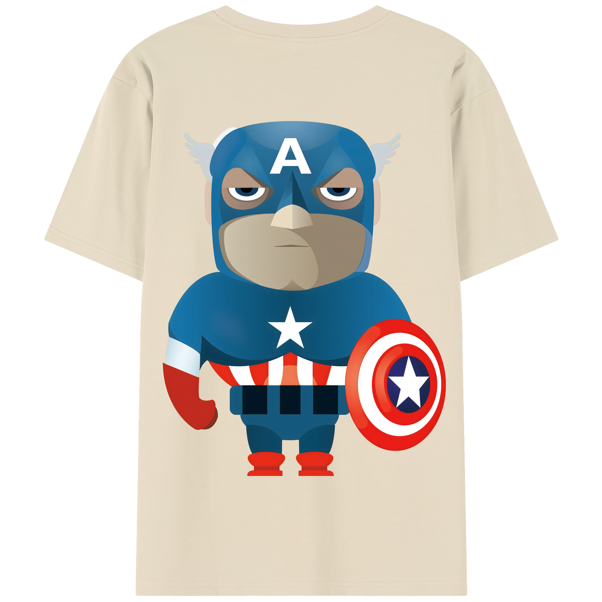 （画像用） アベンジャーズ The Avengers 綿100％半袖Tシャツ（背面プリント）