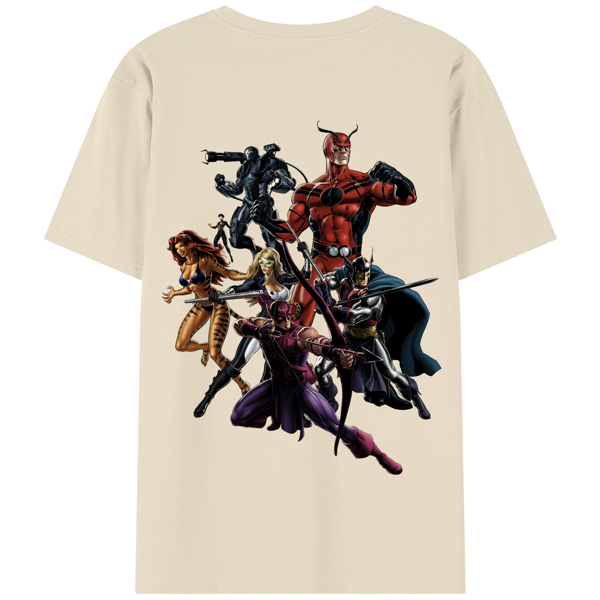 （画像用） アベンジャーズ The Avengers 綿100％半袖Tシャツ（背面プリント）