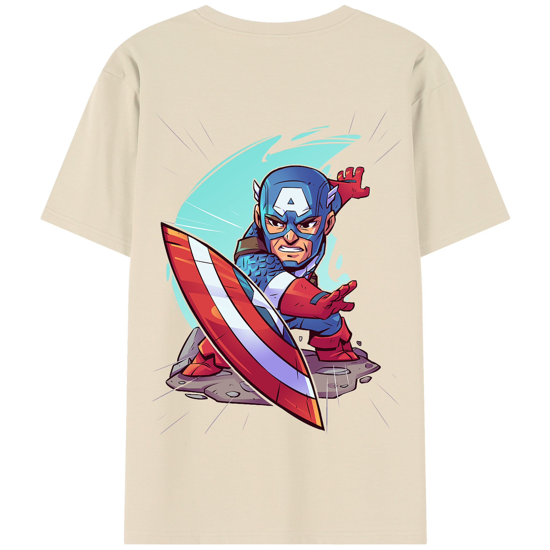 （画像用） アベンジャーズ The Avengers 綿100％半袖Tシャツ（背面プリント）