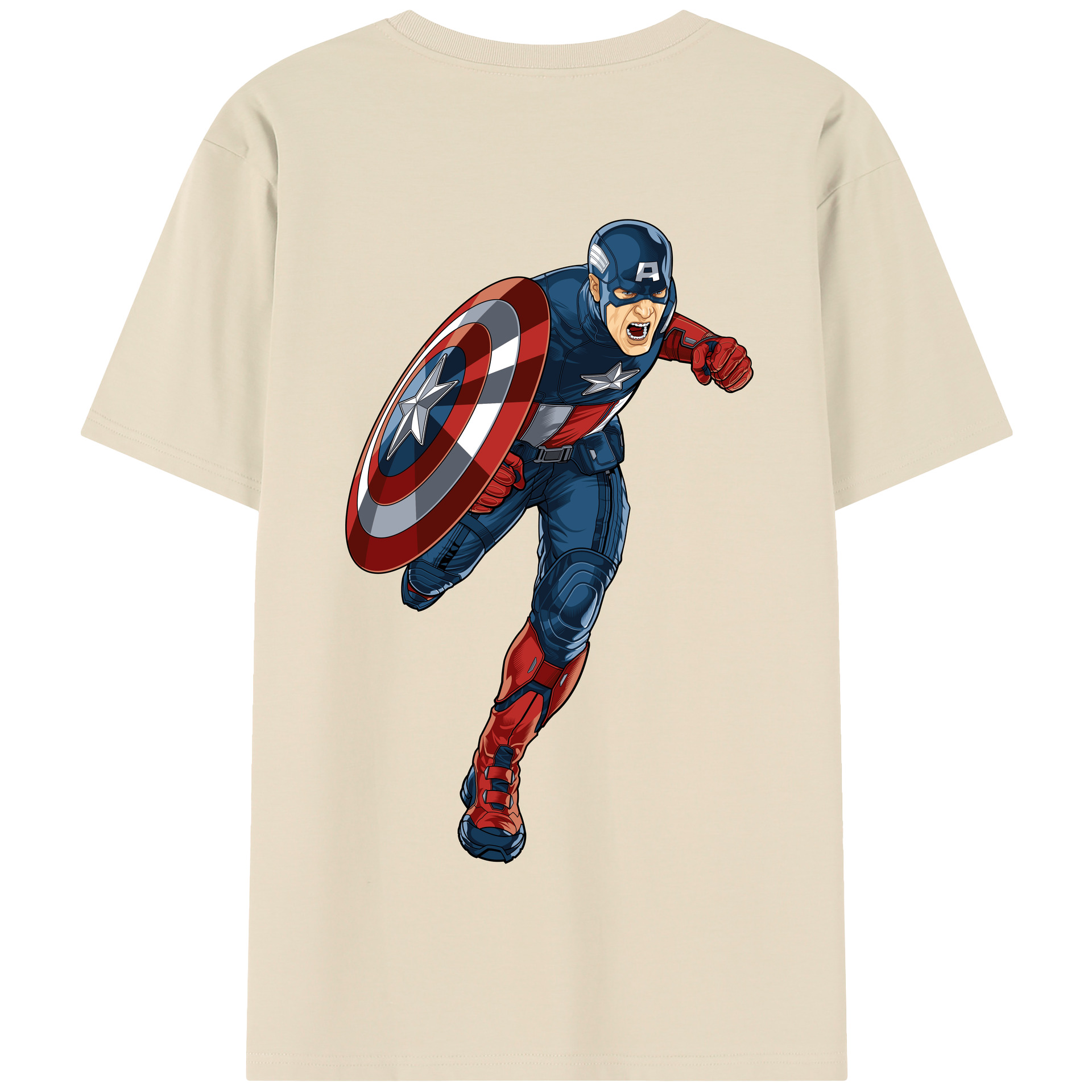 （画像用） アベンジャーズ The Avengers 綿100％半袖Tシャツ（背面プリント）