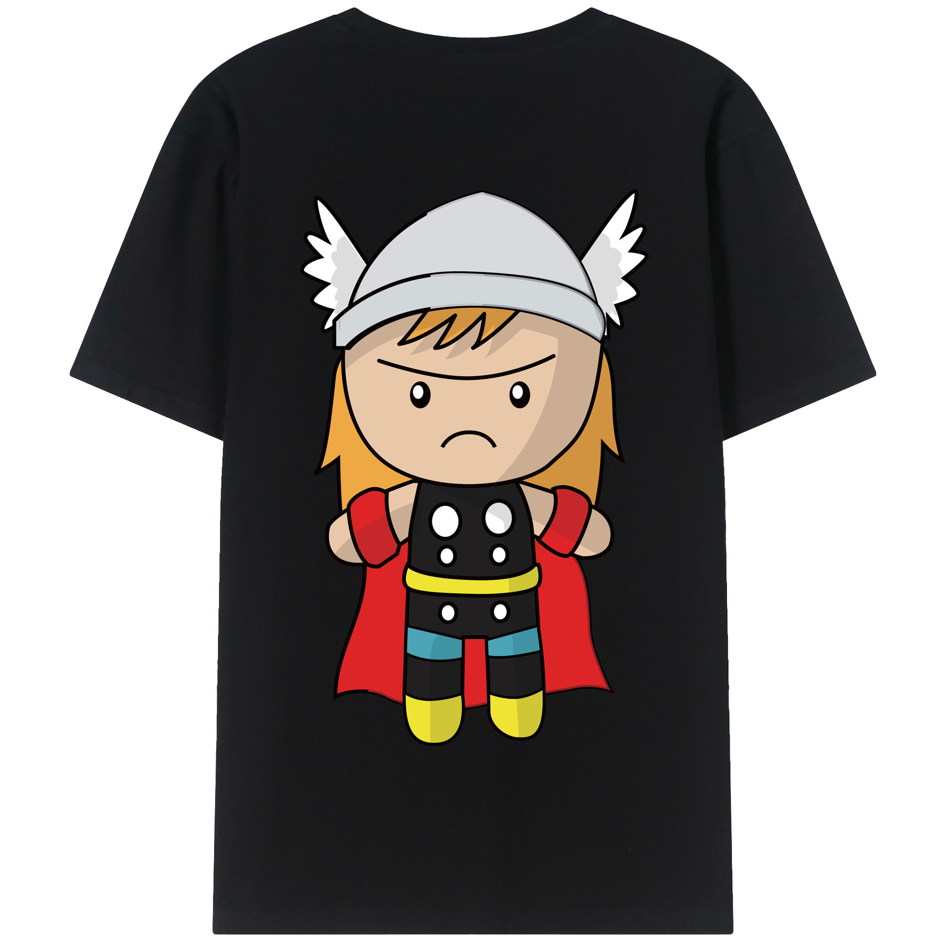 （画像用） アベンジャーズ The Avengers 綿100％半袖Tシャツ（背面プリント）