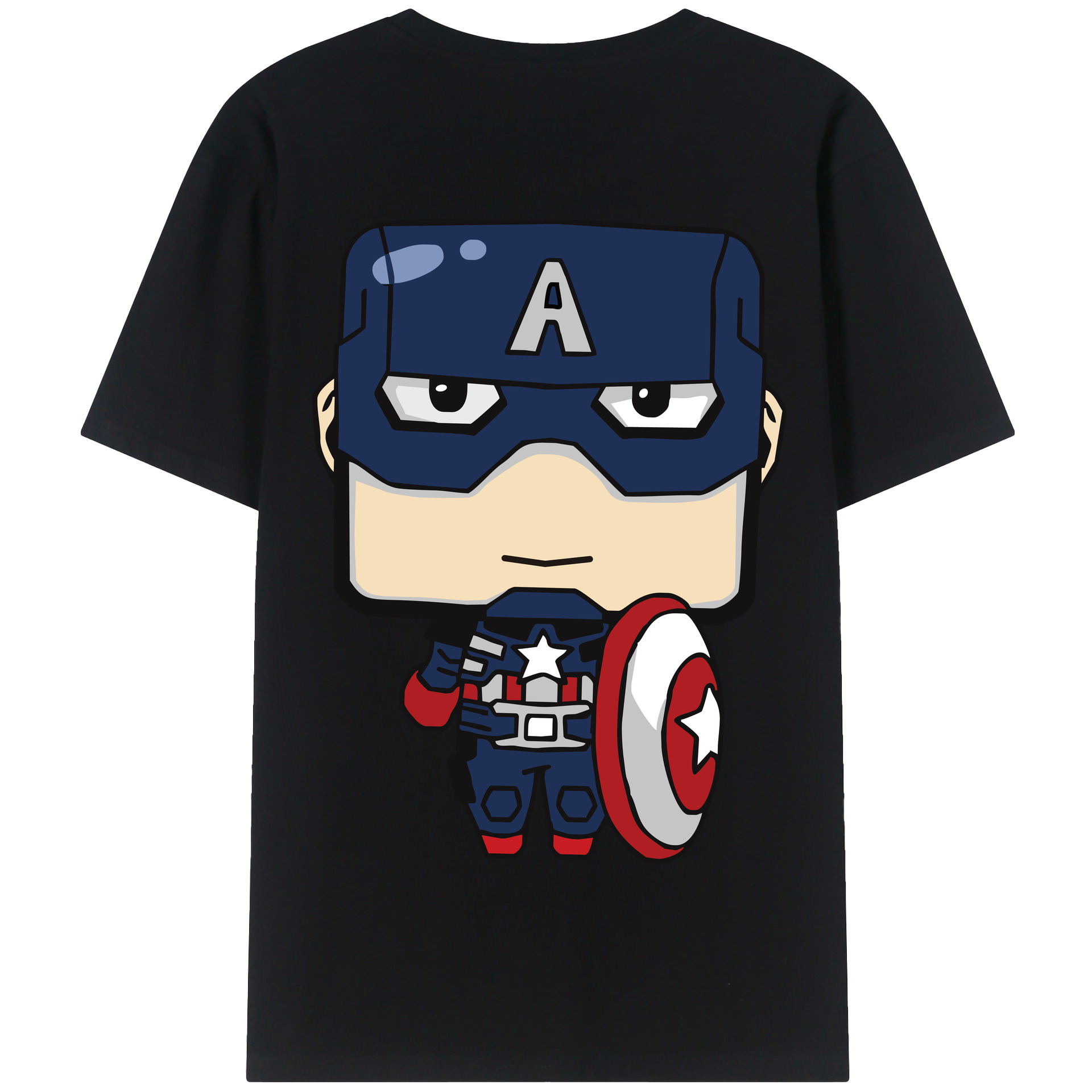 （画像用） アベンジャーズ The Avengers 綿100％半袖Tシャツ（背面プリント）