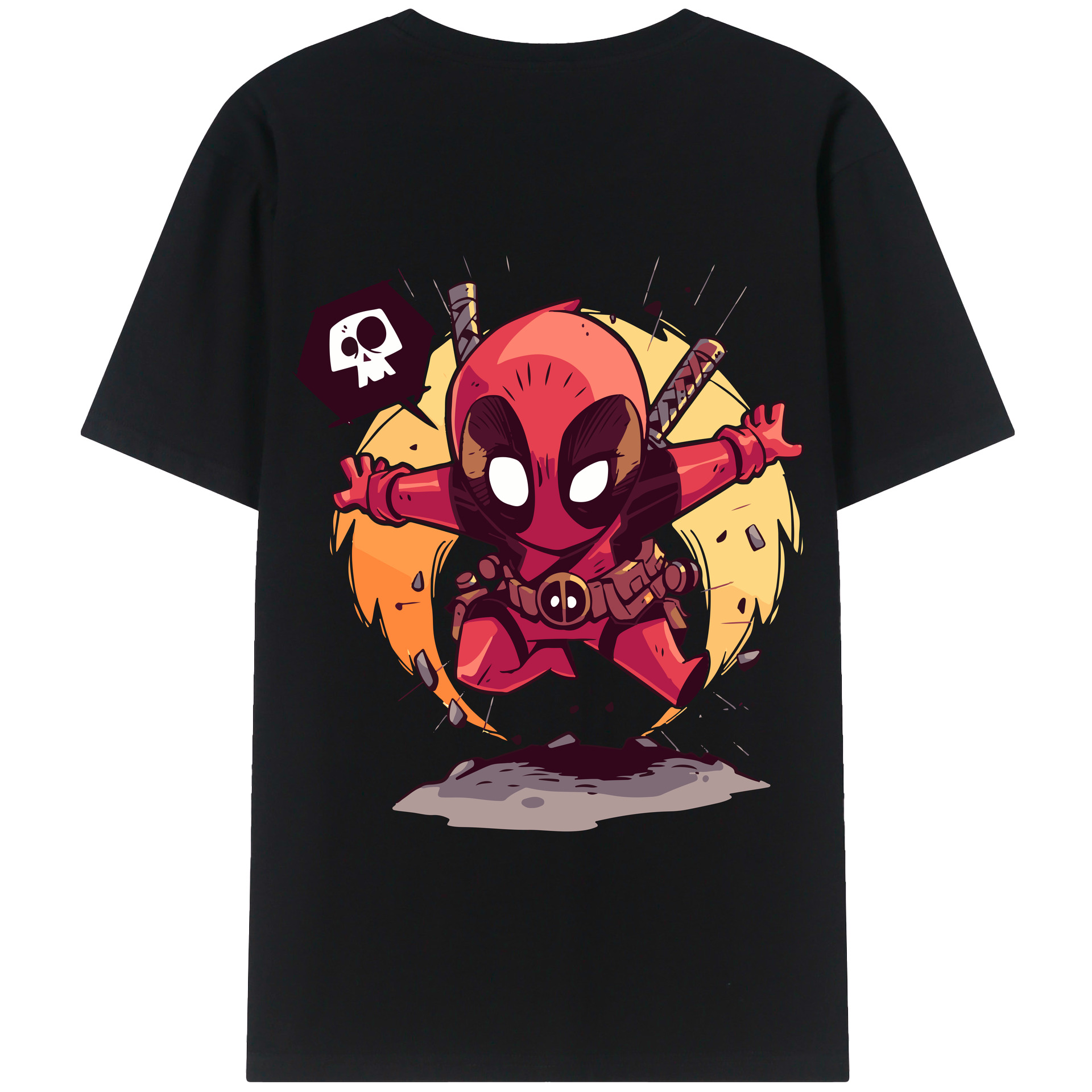 （画像用） アベンジャーズ The Avengers 綿100％半袖Tシャツ（背面プリント）