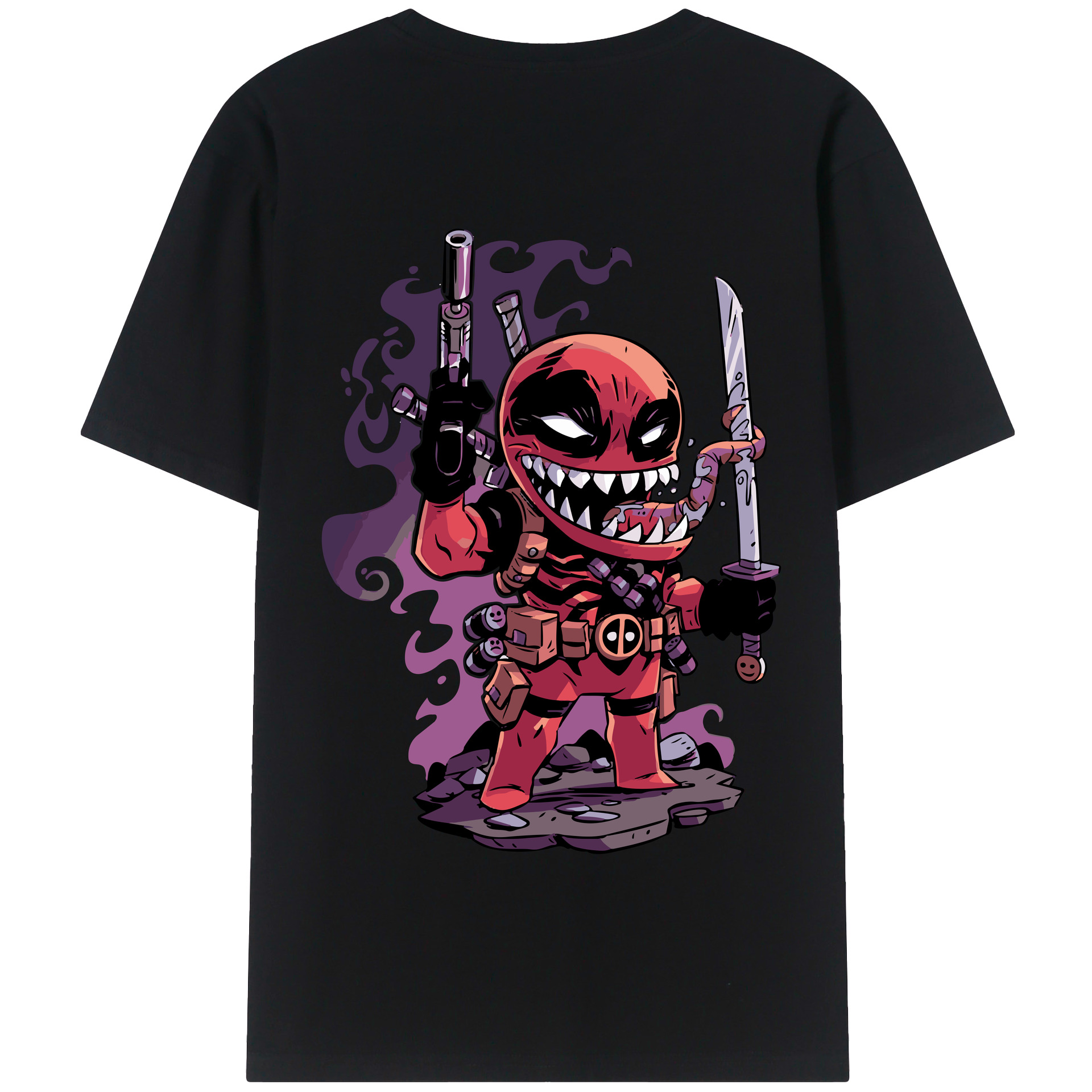 （画像用） アベンジャーズ The Avengers 綿100％半袖Tシャツ（背面プリント）