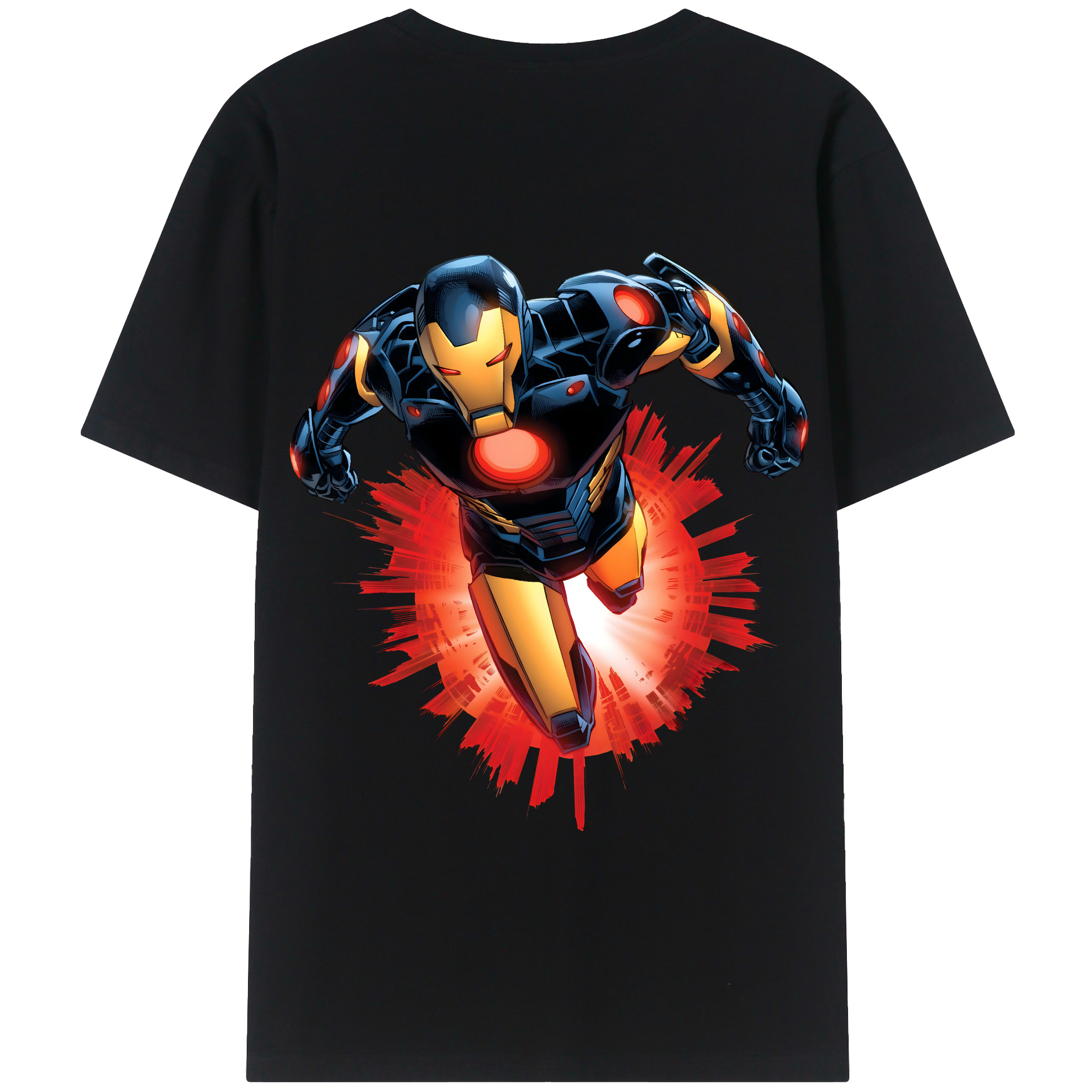 （画像用） アベンジャーズ The Avengers 綿100％半袖Tシャツ（背面プリント）