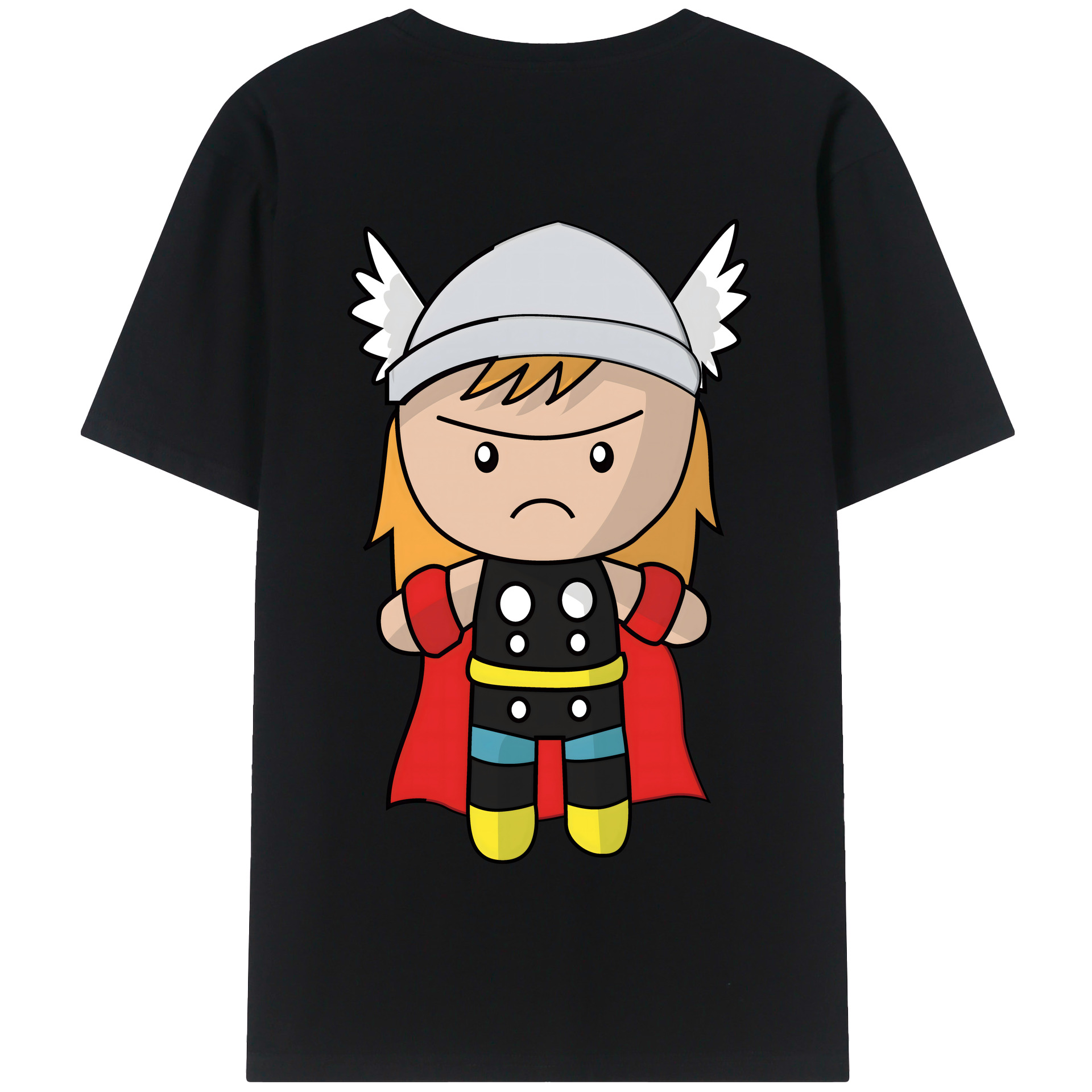 （画像用） アベンジャーズ The Avengers 綿100％半袖Tシャツ（背面プリント）