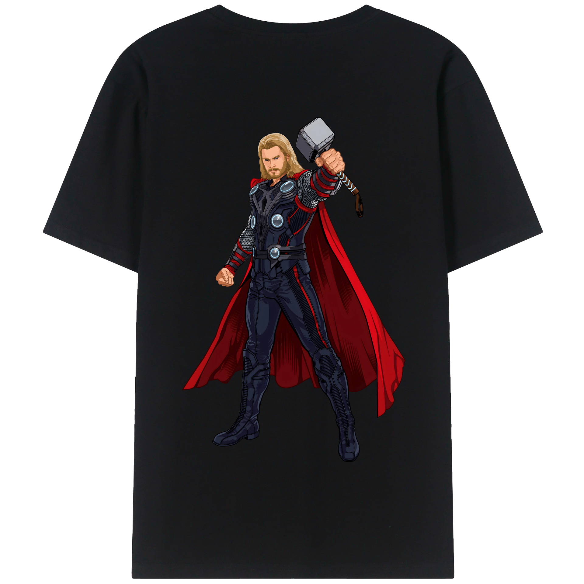 （画像用） アベンジャーズ The Avengers 綿100％半袖Tシャツ（背面プリント）