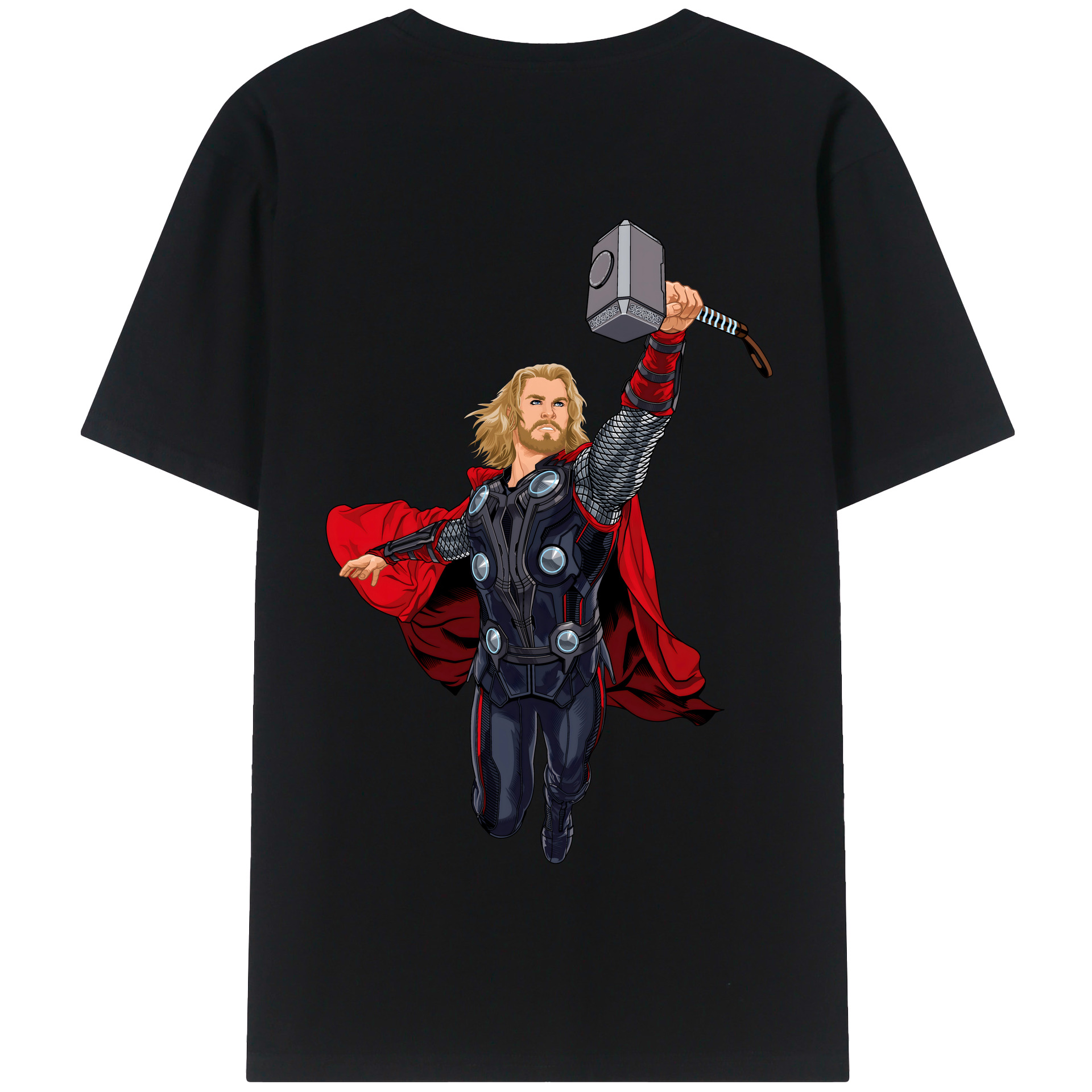 （画像用） アベンジャーズ The Avengers 綿100％半袖Tシャツ（背面プリント）