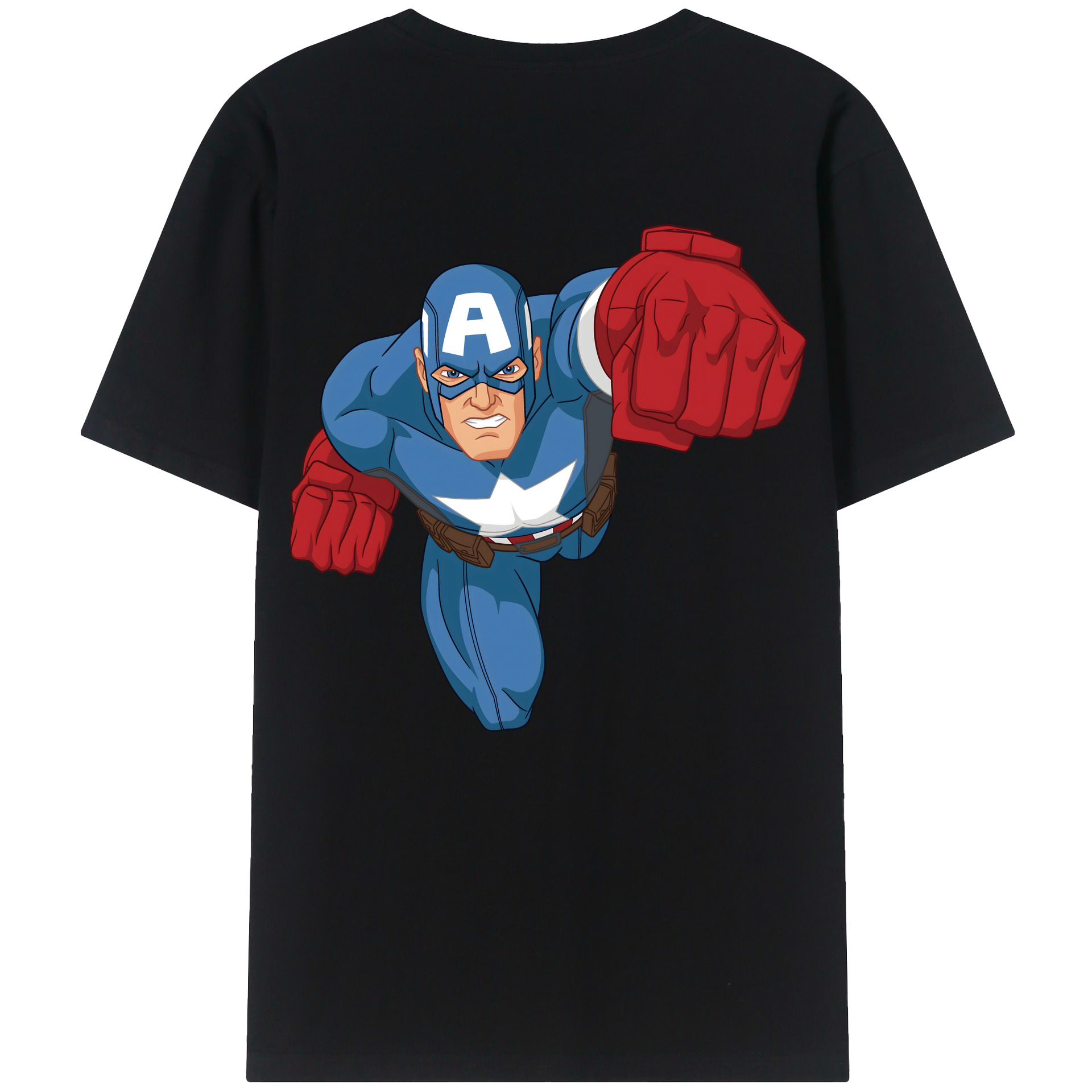 （画像用） アベンジャーズ The Avengers 綿100％半袖Tシャツ（背面プリント）