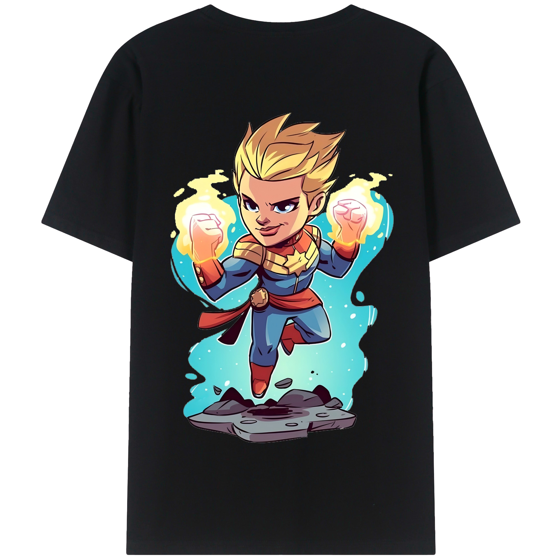（画像用） アベンジャーズ The Avengers 綿100％半袖Tシャツ（背面プリント）