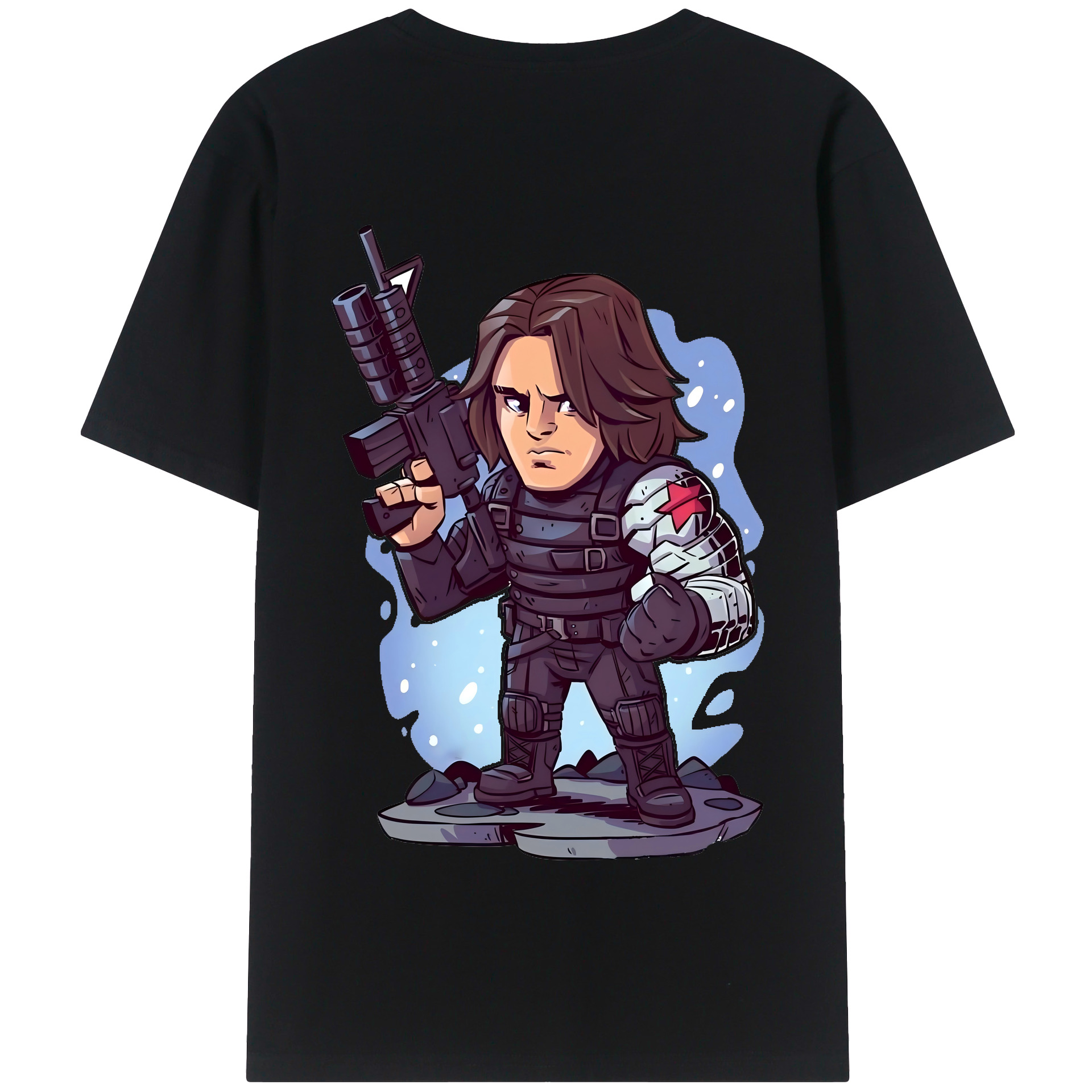 （画像用） アベンジャーズ The Avengers 綿100％半袖Tシャツ（背面プリント）