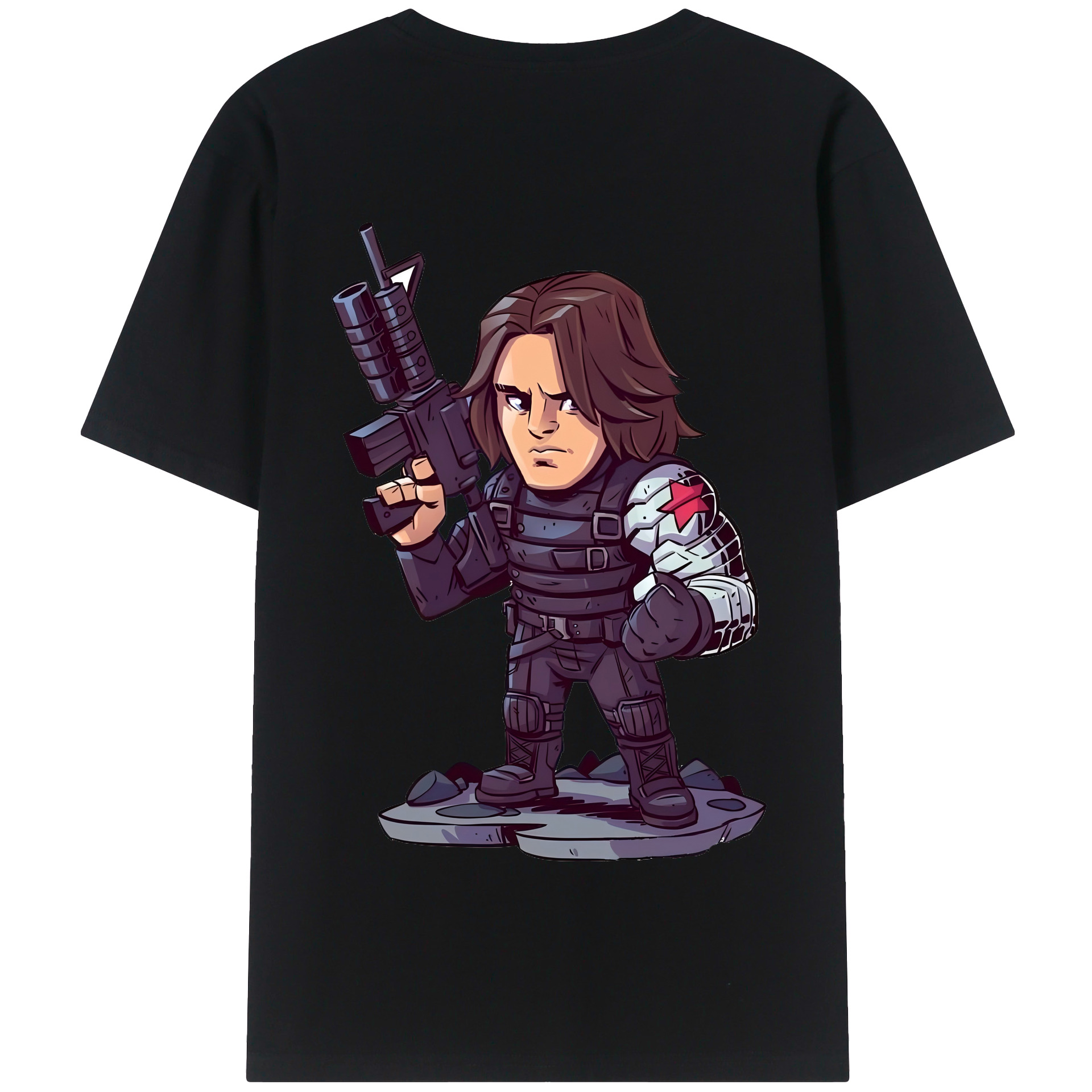 （画像用） アベンジャーズ The Avengers 綿100％半袖Tシャツ（背面プリント）