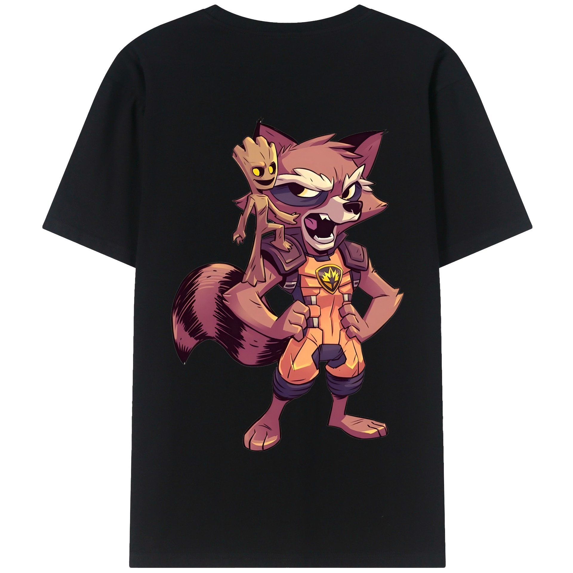 （画像用） アベンジャーズ The Avengers 綿100％半袖Tシャツ（背面プリント）