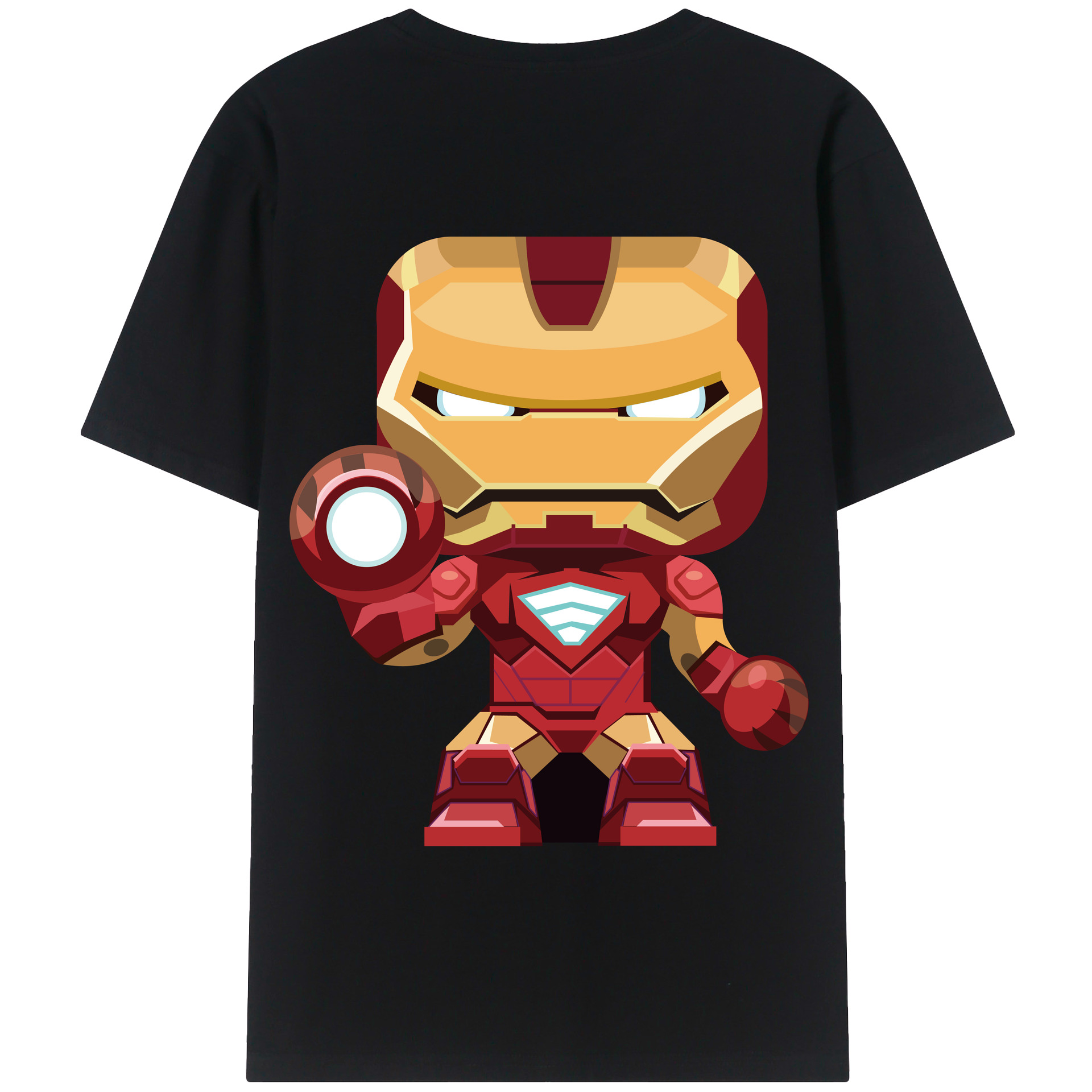 （画像用） アベンジャーズ The Avengers 綿100％半袖Tシャツ（背面プリント）