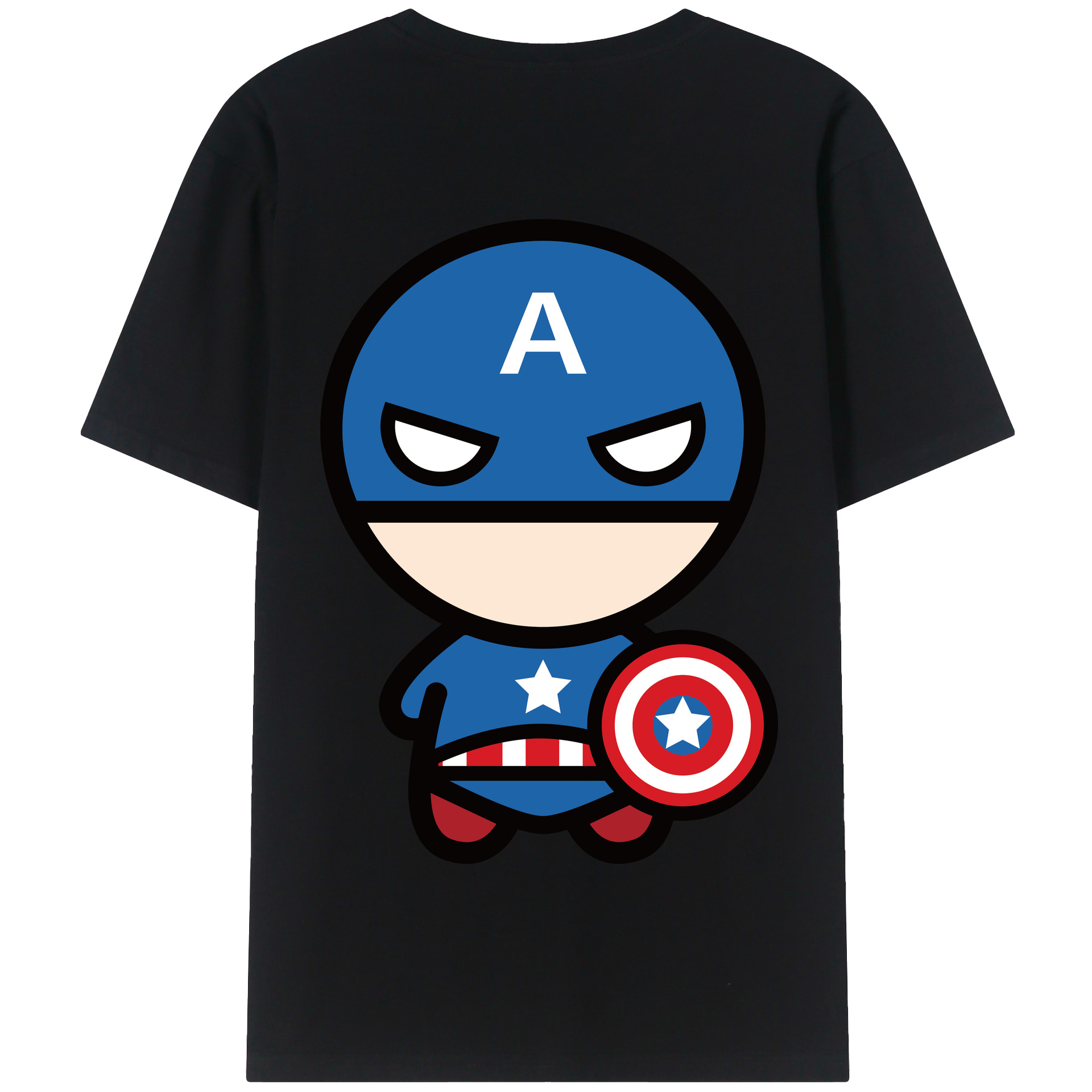 （画像用） アベンジャーズ The Avengers 綿100％半袖Tシャツ（背面プリント）