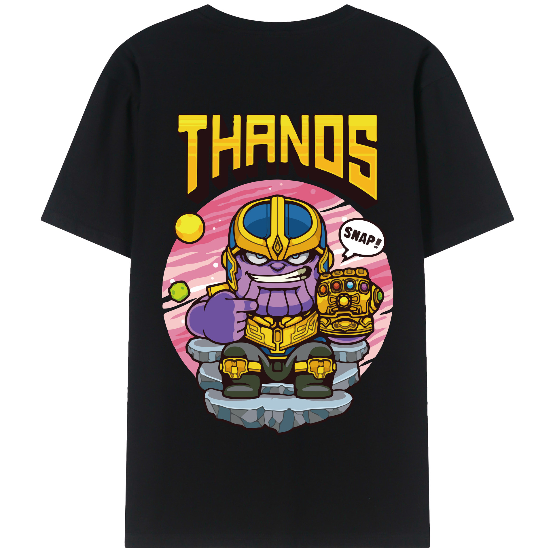 （画像用） アベンジャーズ The Avengers 綿100％半袖Tシャツ（背面プリント）