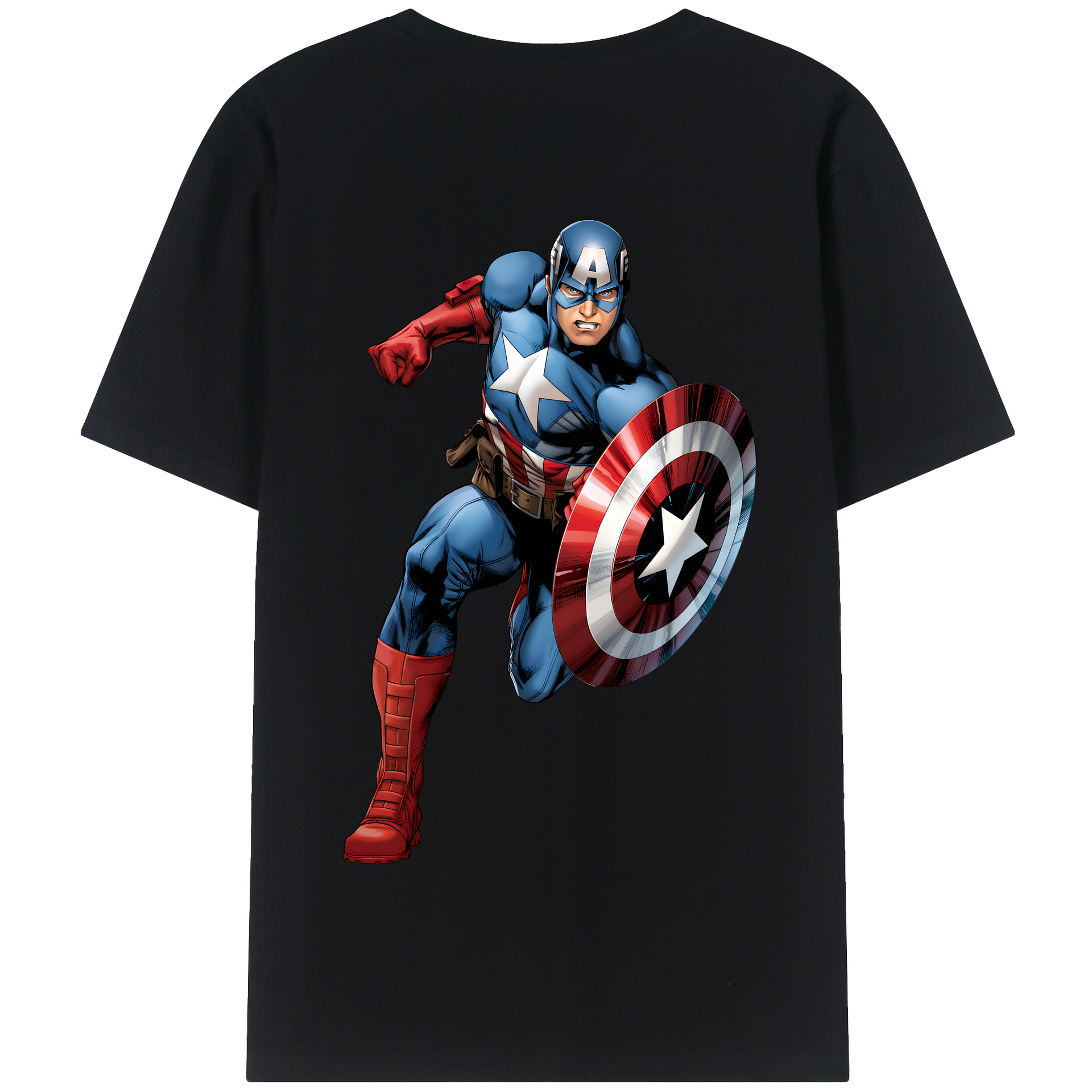 （画像用） アベンジャーズ The Avengers 綿100％半袖Tシャツ（背面プリント）