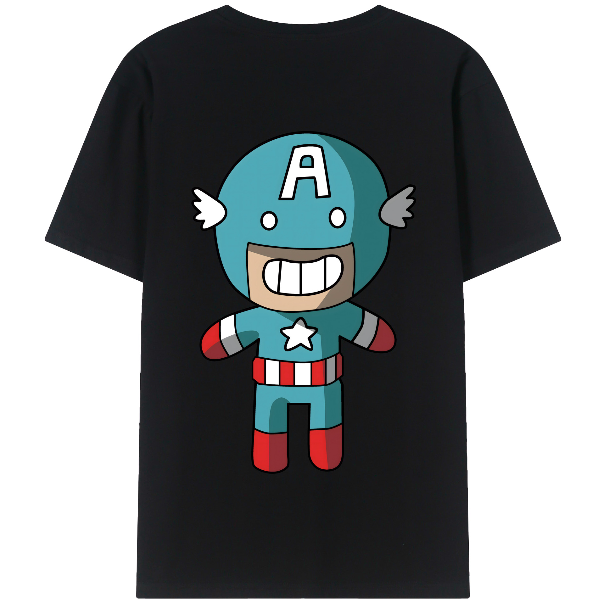 （画像用） アベンジャーズ The Avengers 綿100％半袖Tシャツ（背面プリント）