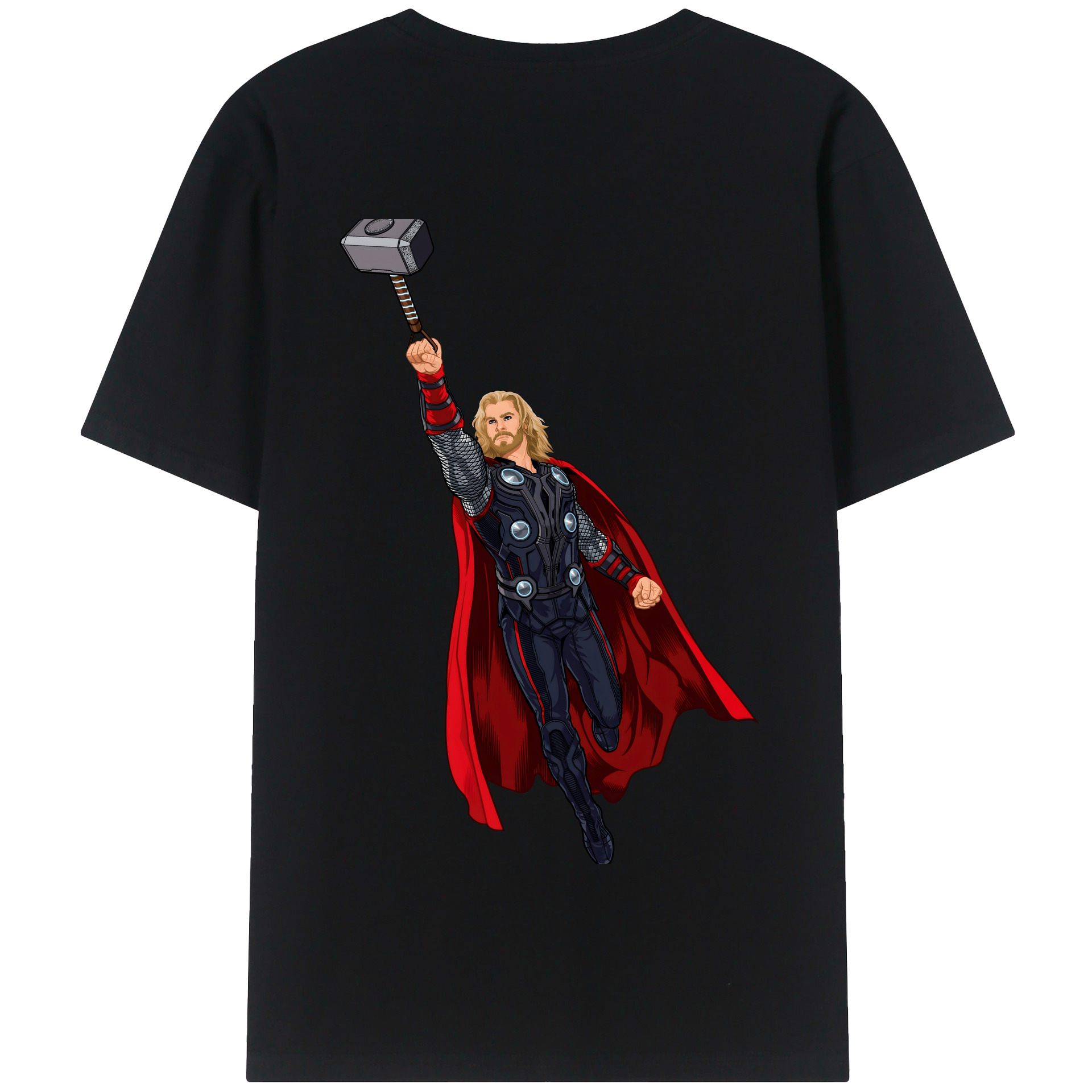（画像用） アベンジャーズ The Avengers 綿100％半袖Tシャツ（背面プリント）