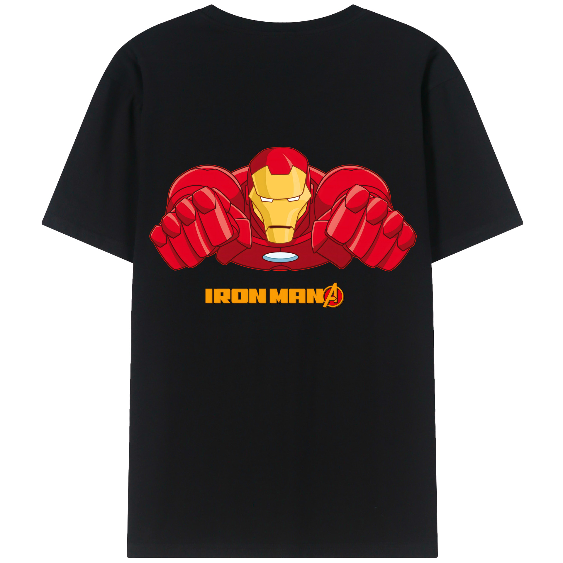 （画像用） アベンジャーズ The Avengers 綿100％半袖Tシャツ（背面プリント）