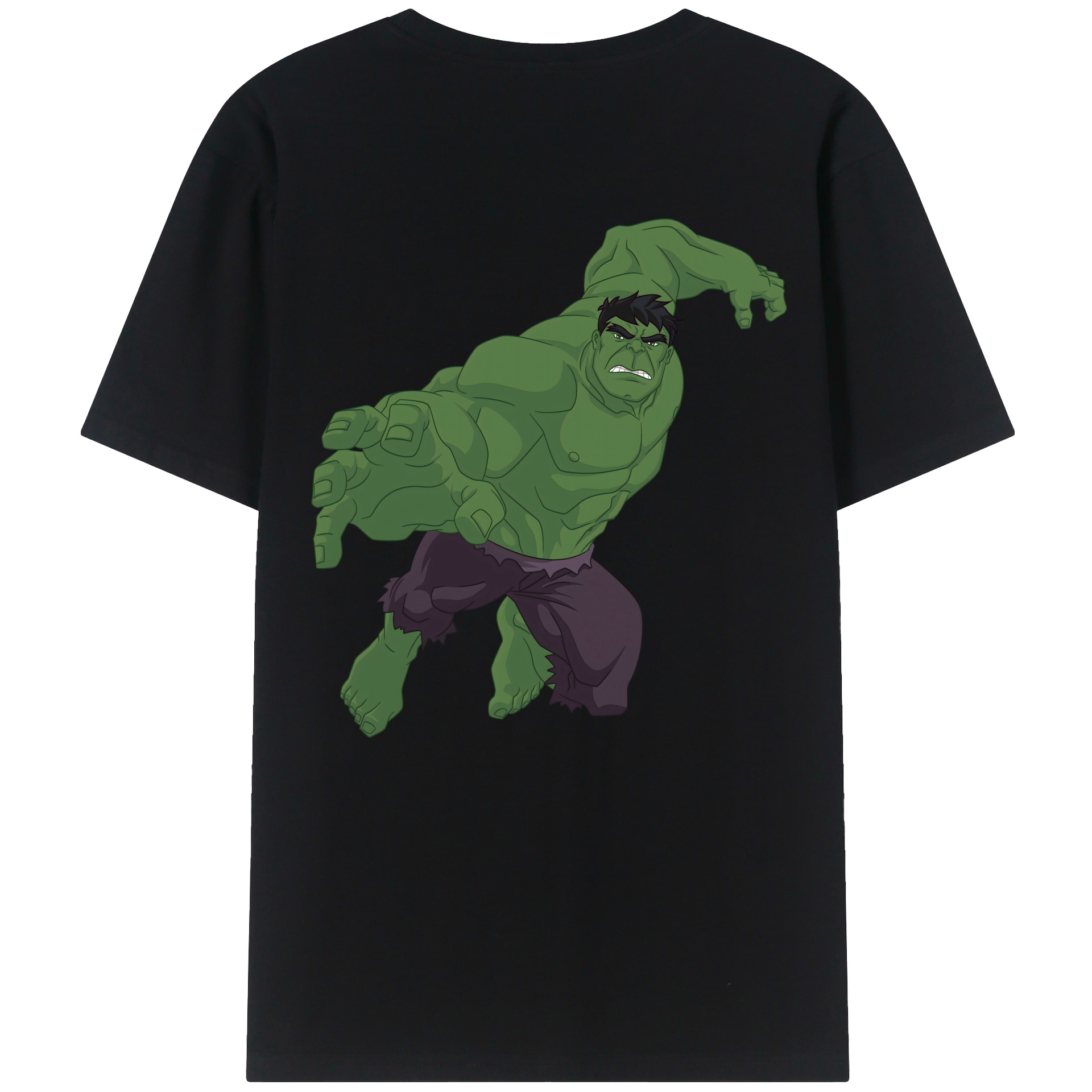 （画像用） アベンジャーズ The Avengers 綿100％半袖Tシャツ（背面プリント）