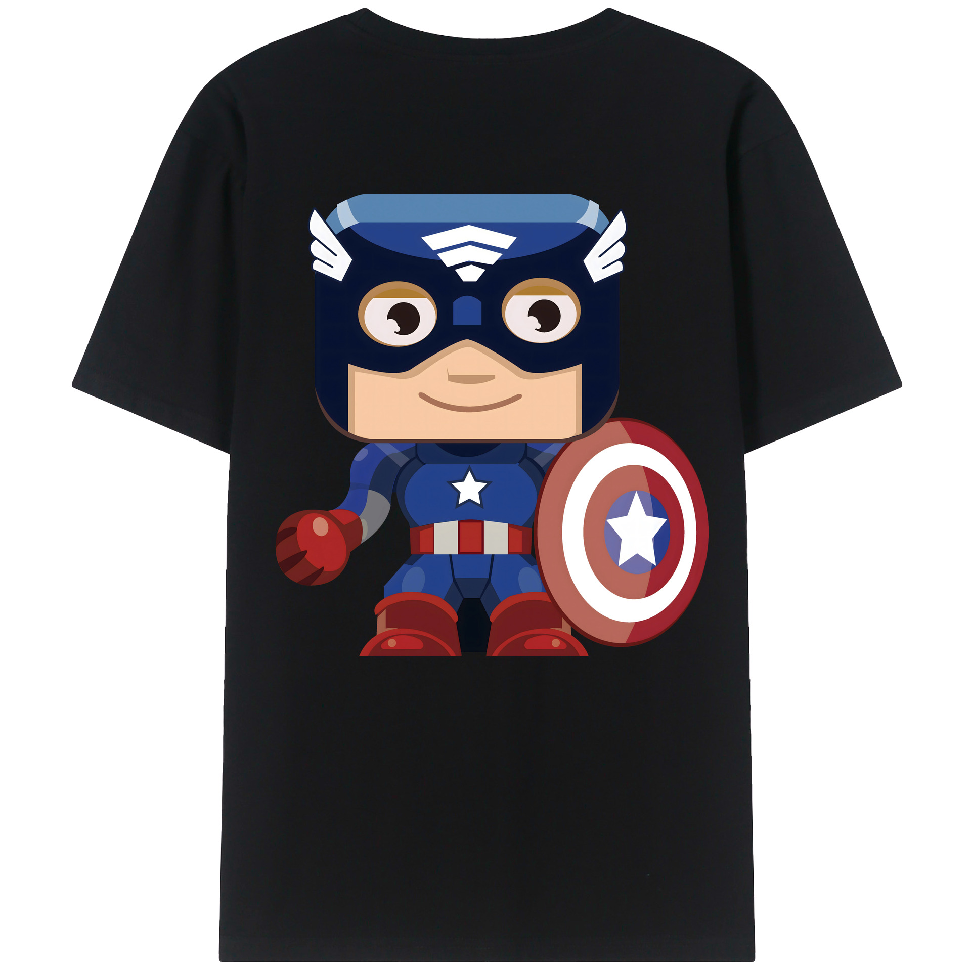 （画像用） アベンジャーズ The Avengers 綿100％半袖Tシャツ（背面プリント）