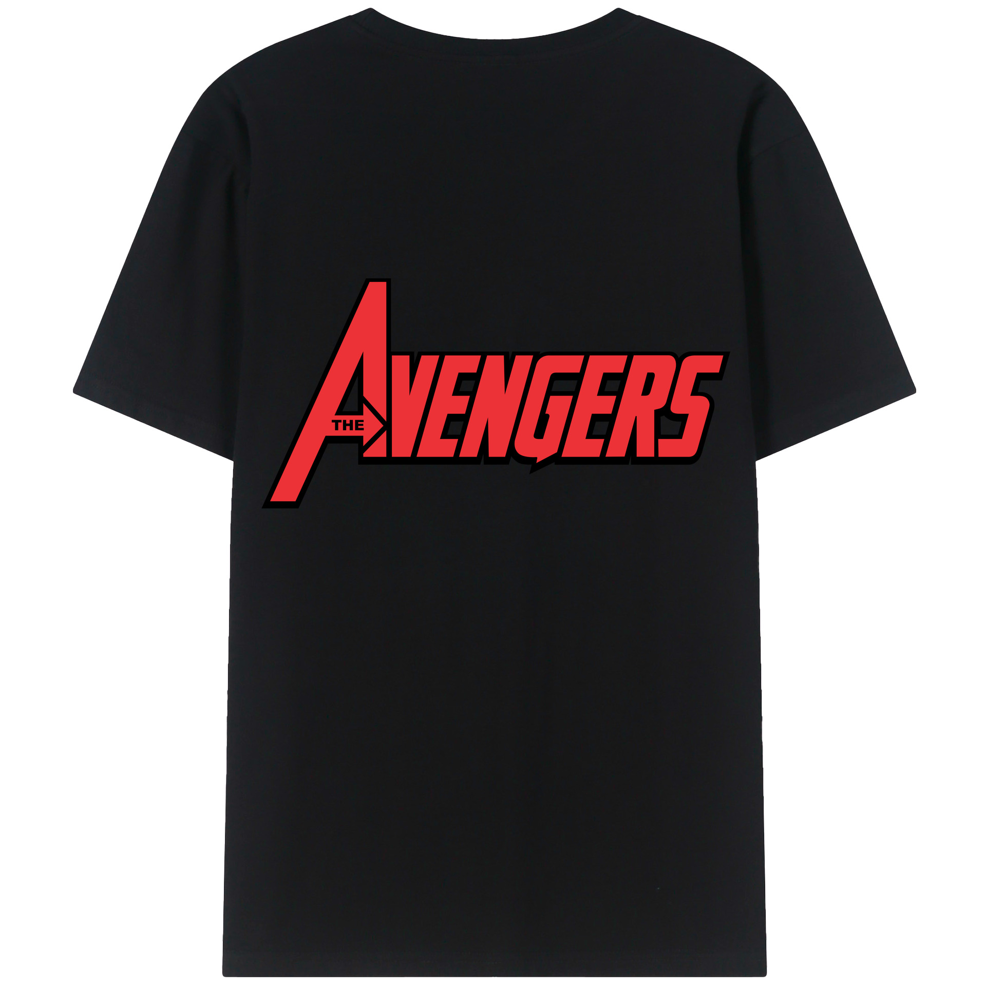 （画像用） アベンジャーズ The Avengers 綿100％半袖Tシャツ（背面プリント）