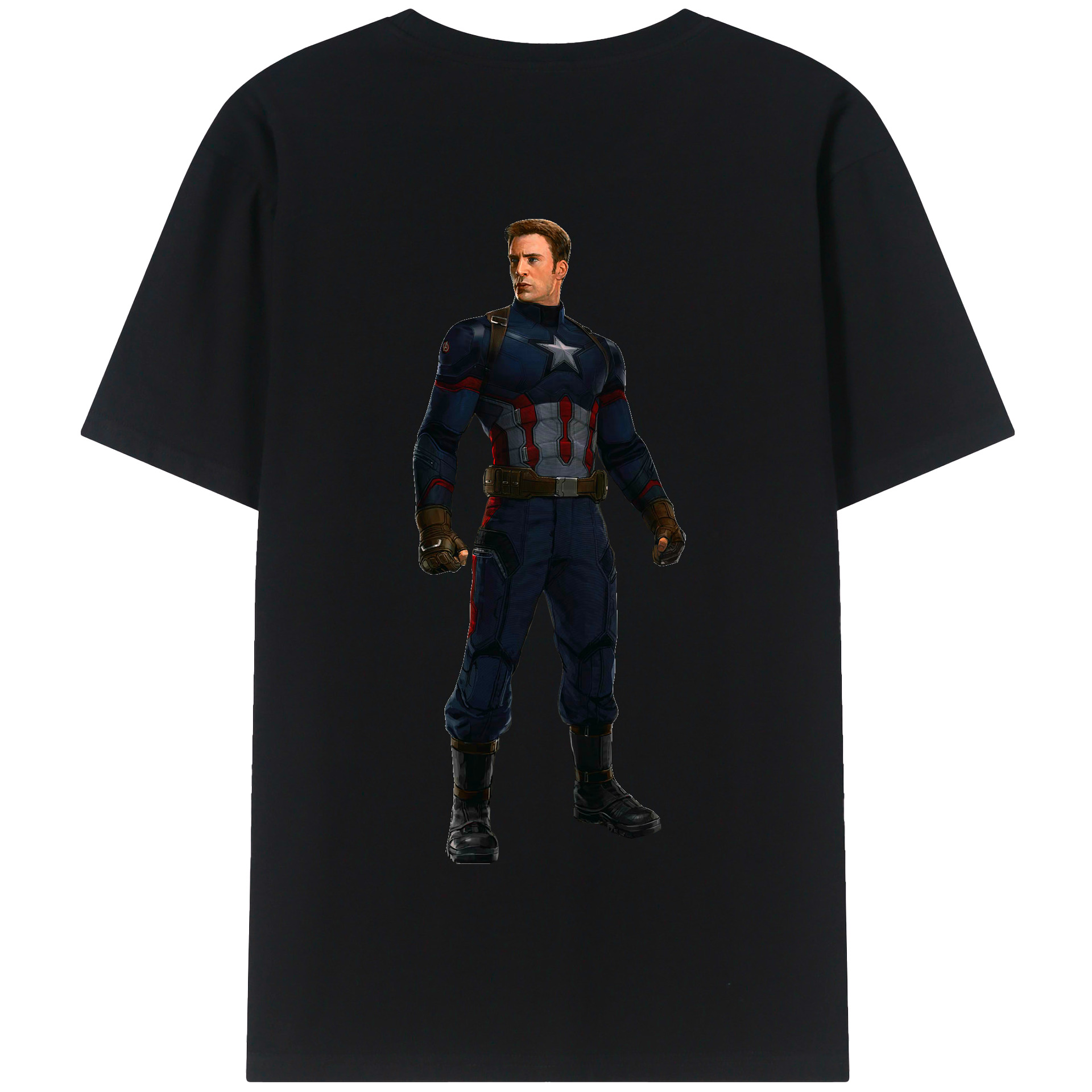 （画像用） アベンジャーズ The Avengers 綿100％半袖Tシャツ（背面プリント）