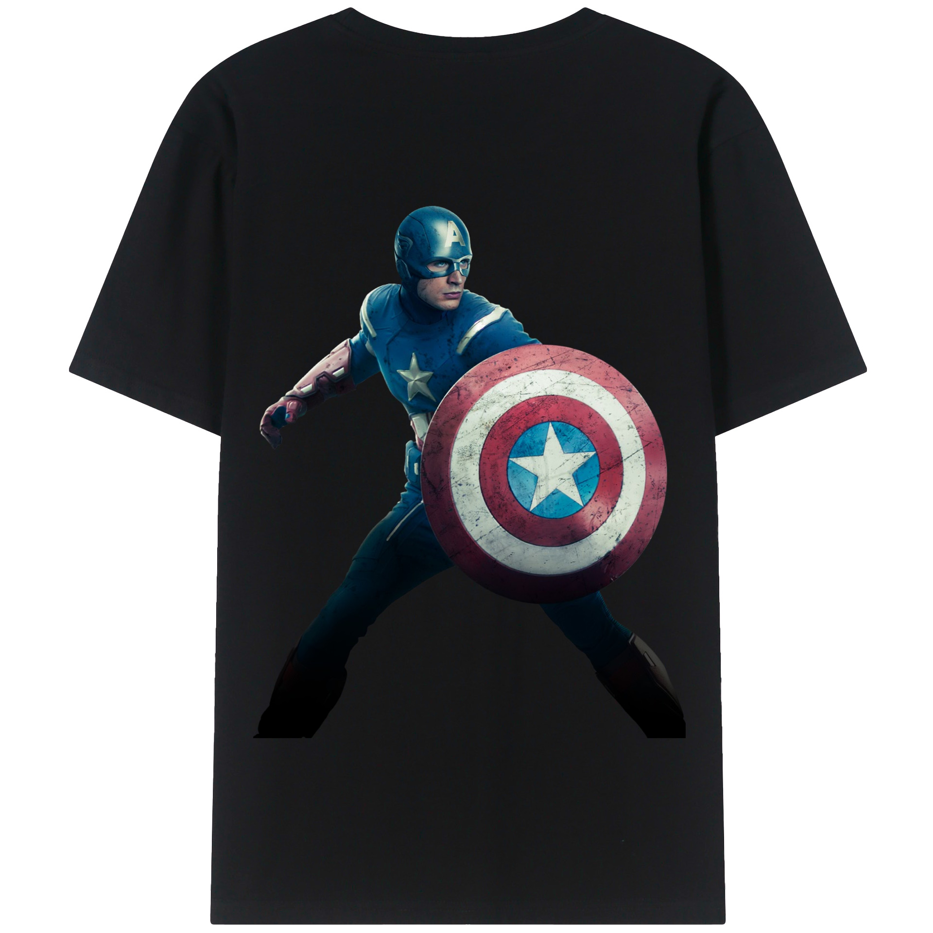 （画像用） アベンジャーズ The Avengers 綿100％半袖Tシャツ（背面プリント）