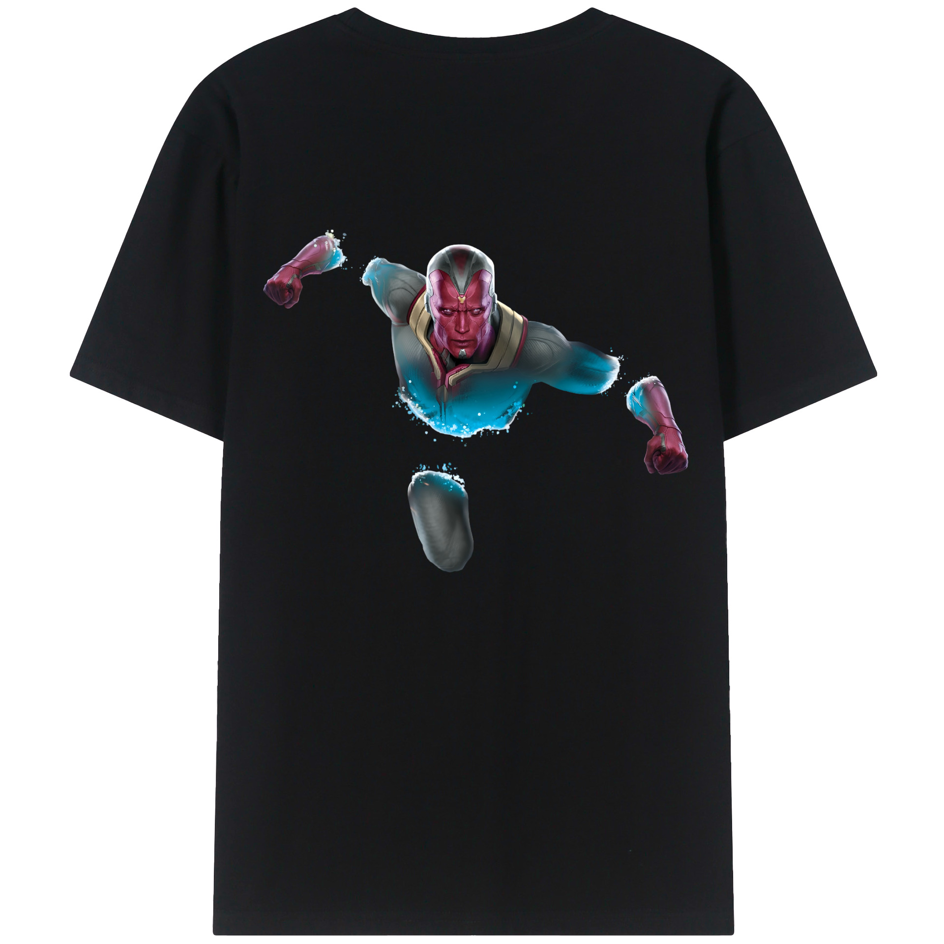（画像用） アベンジャーズ The Avengers 綿100％半袖Tシャツ（背面プリント）