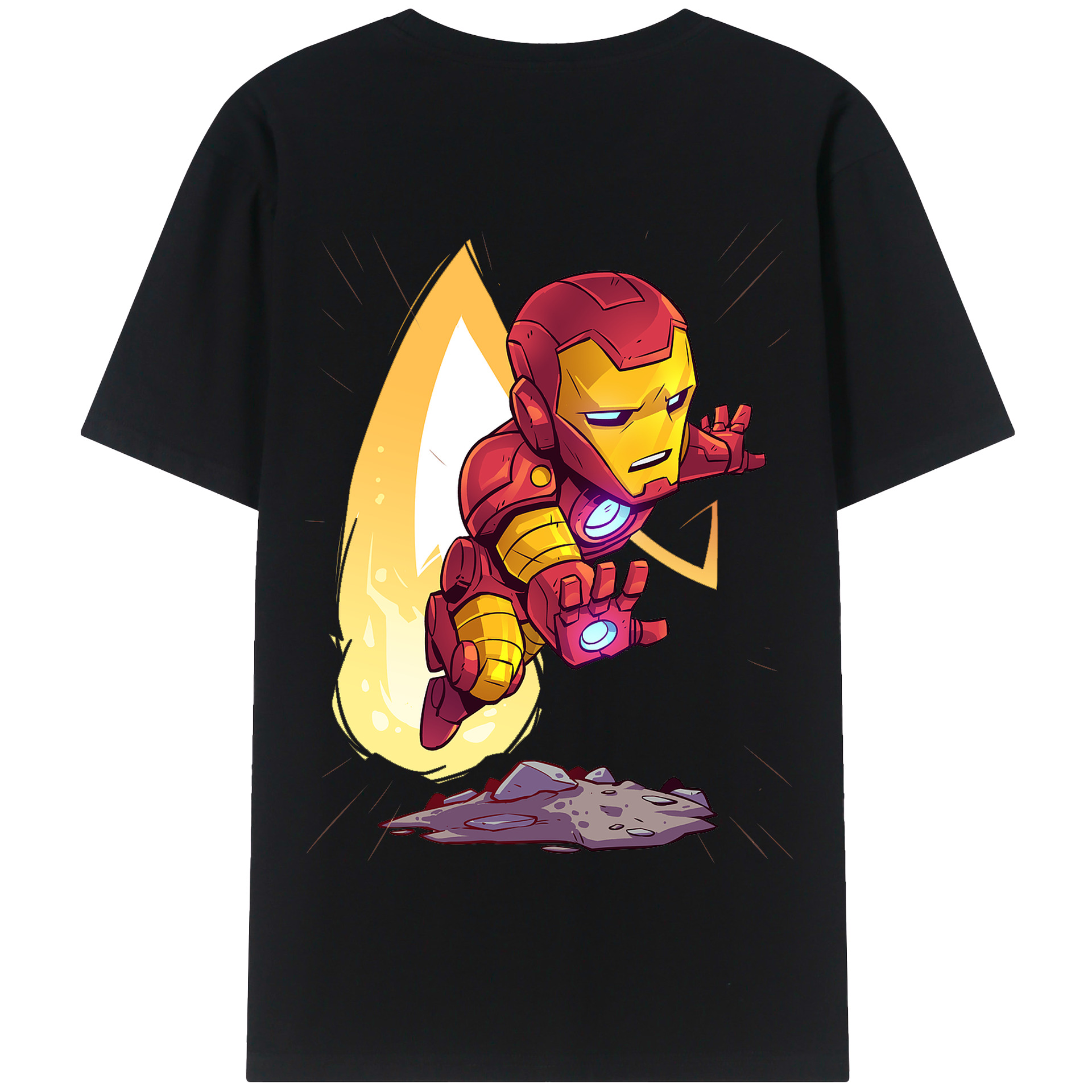（画像用） アベンジャーズ The Avengers 綿100％半袖Tシャツ（背面プリント）