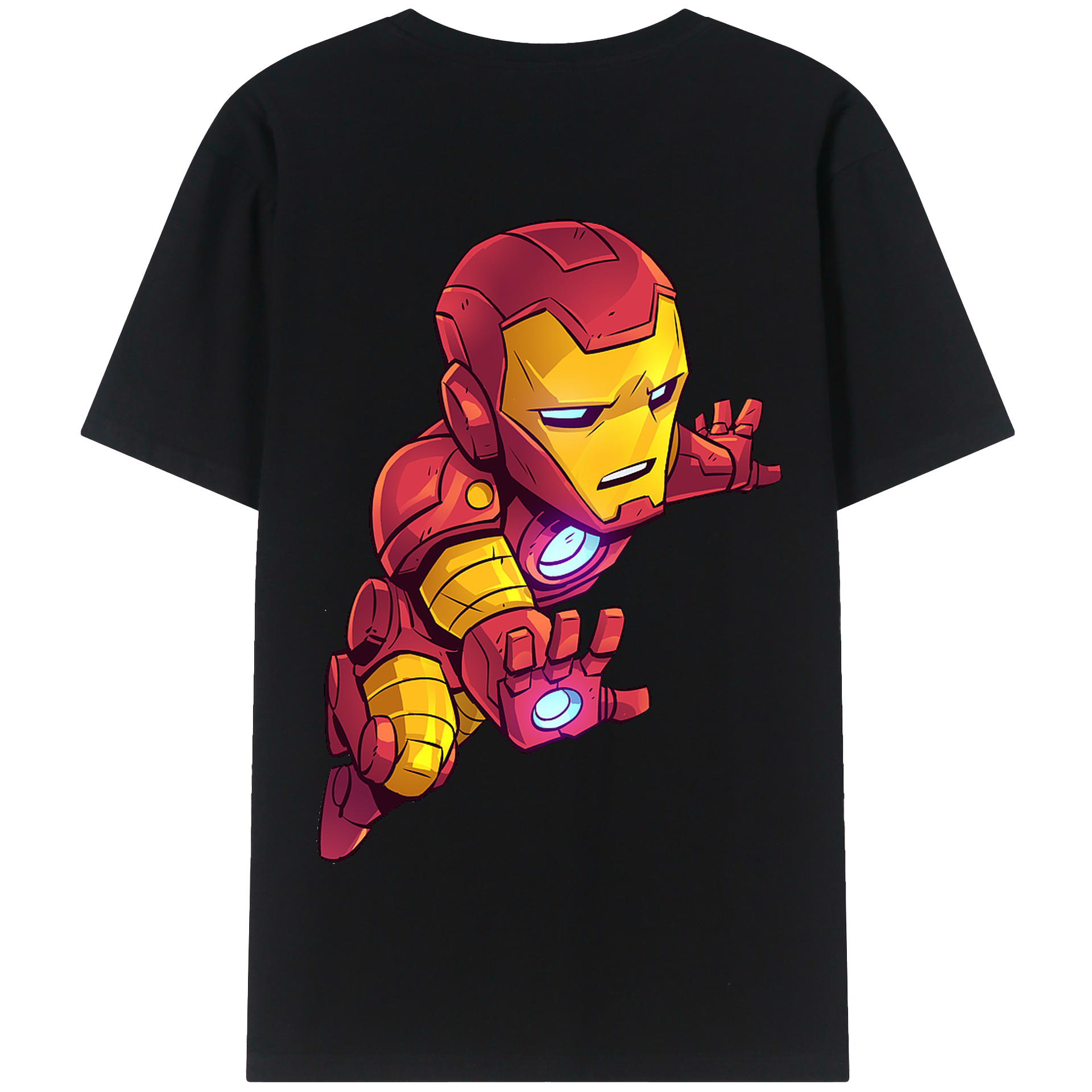 （画像用） アベンジャーズ The Avengers 綿100％半袖Tシャツ（背面プリント）