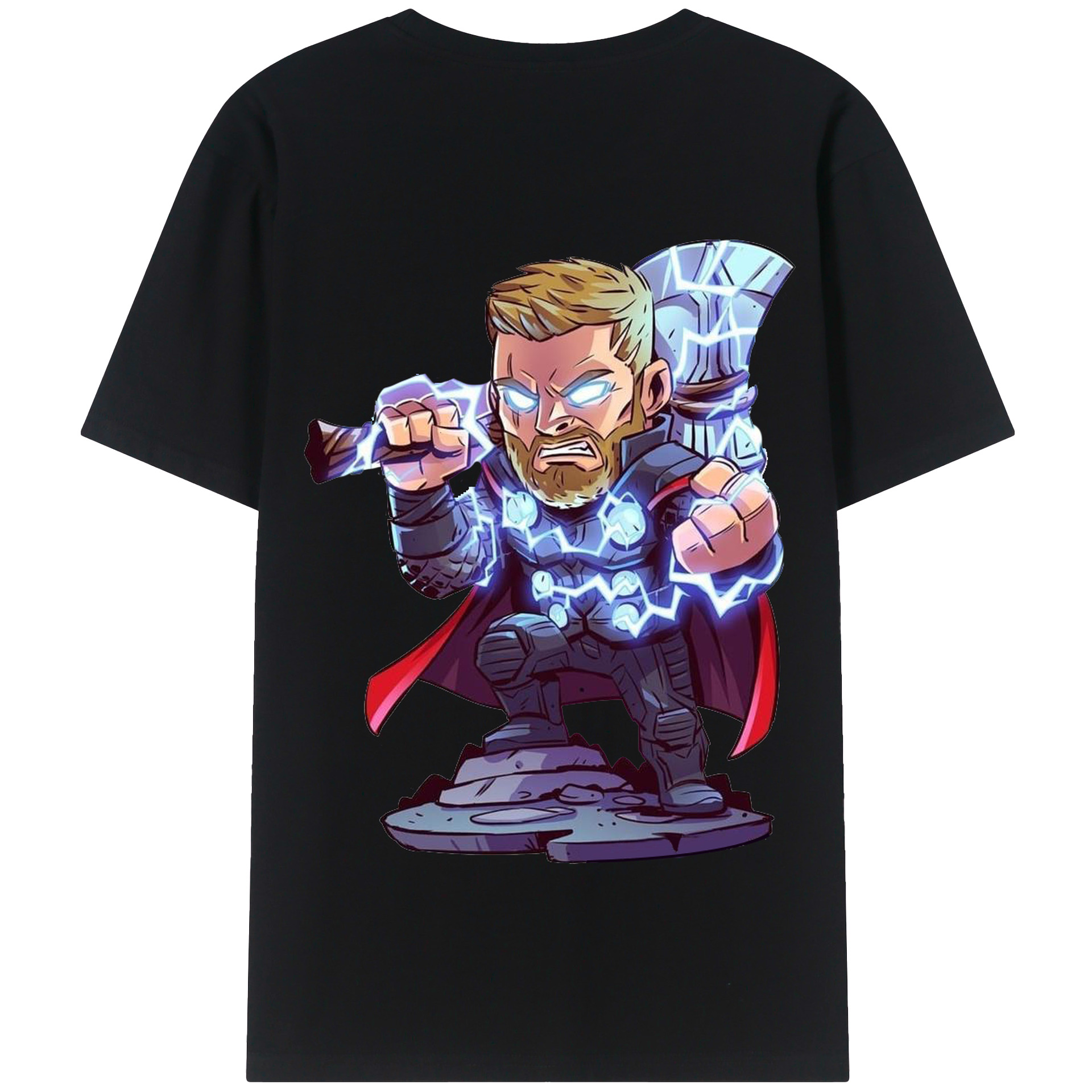 （画像用） アベンジャーズ The Avengers 綿100％半袖Tシャツ（背面プリント）