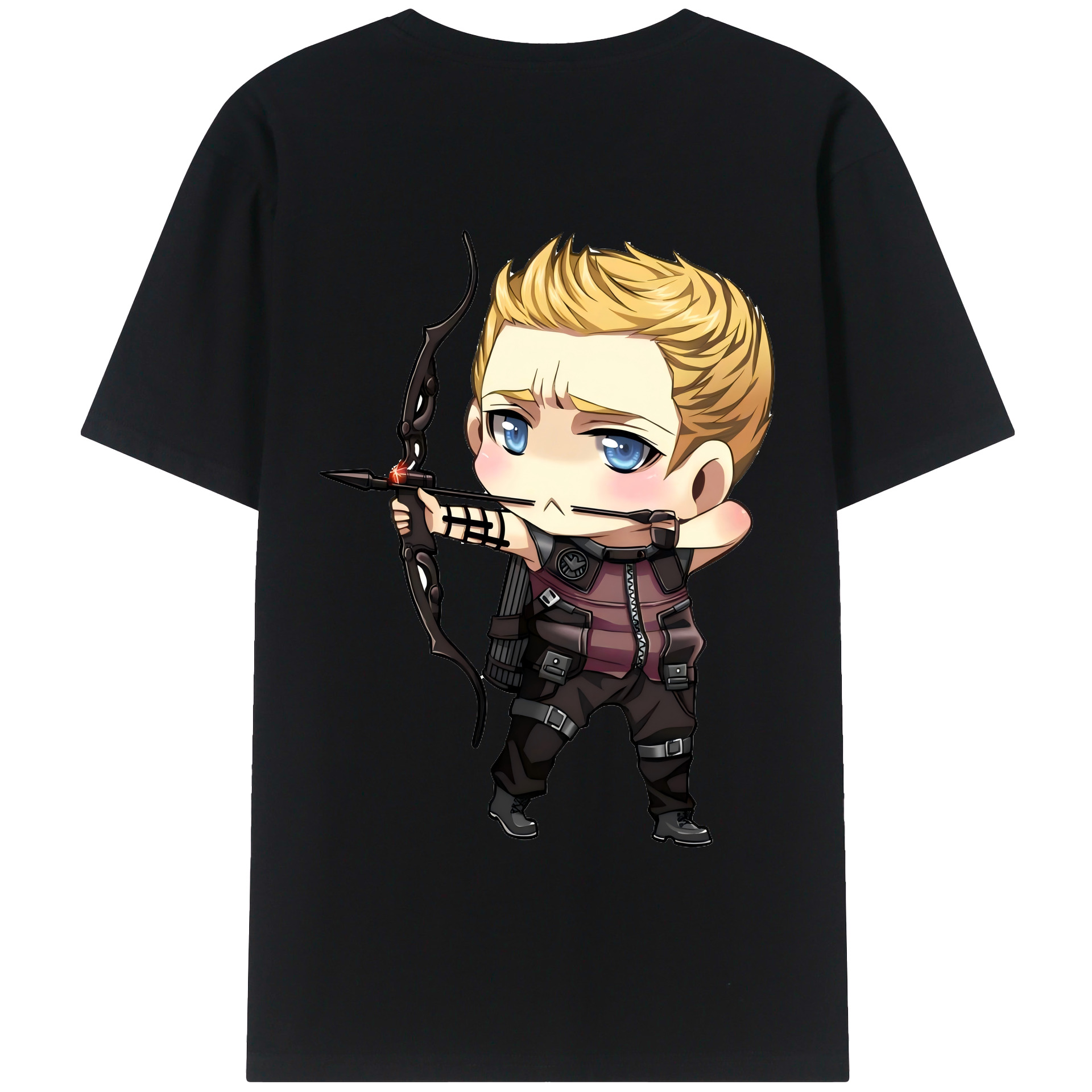 （画像用） アベンジャーズ The Avengers 綿100％半袖Tシャツ（背面プリント）