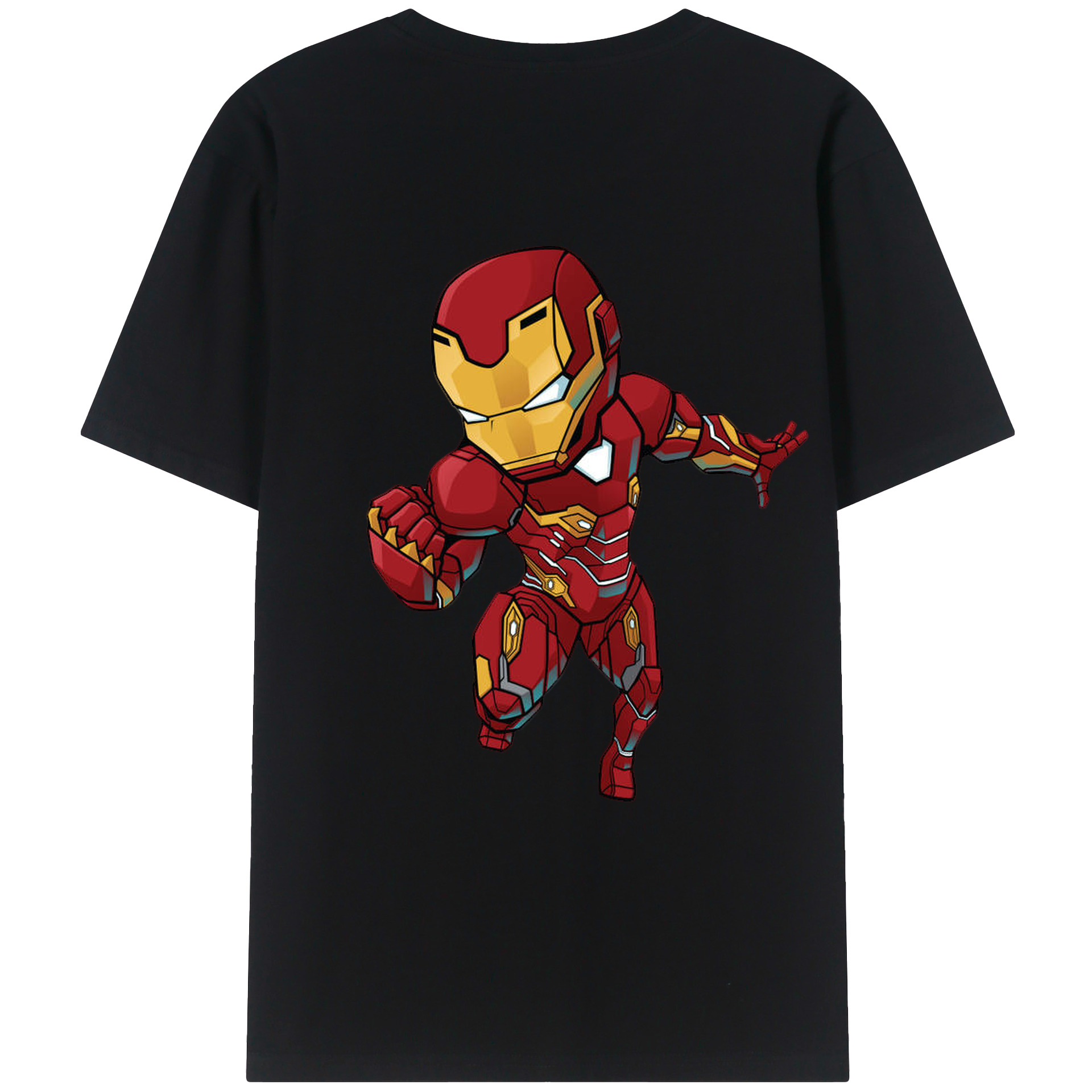 （画像用） アベンジャーズ The Avengers 綿100％半袖Tシャツ（背面プリント）