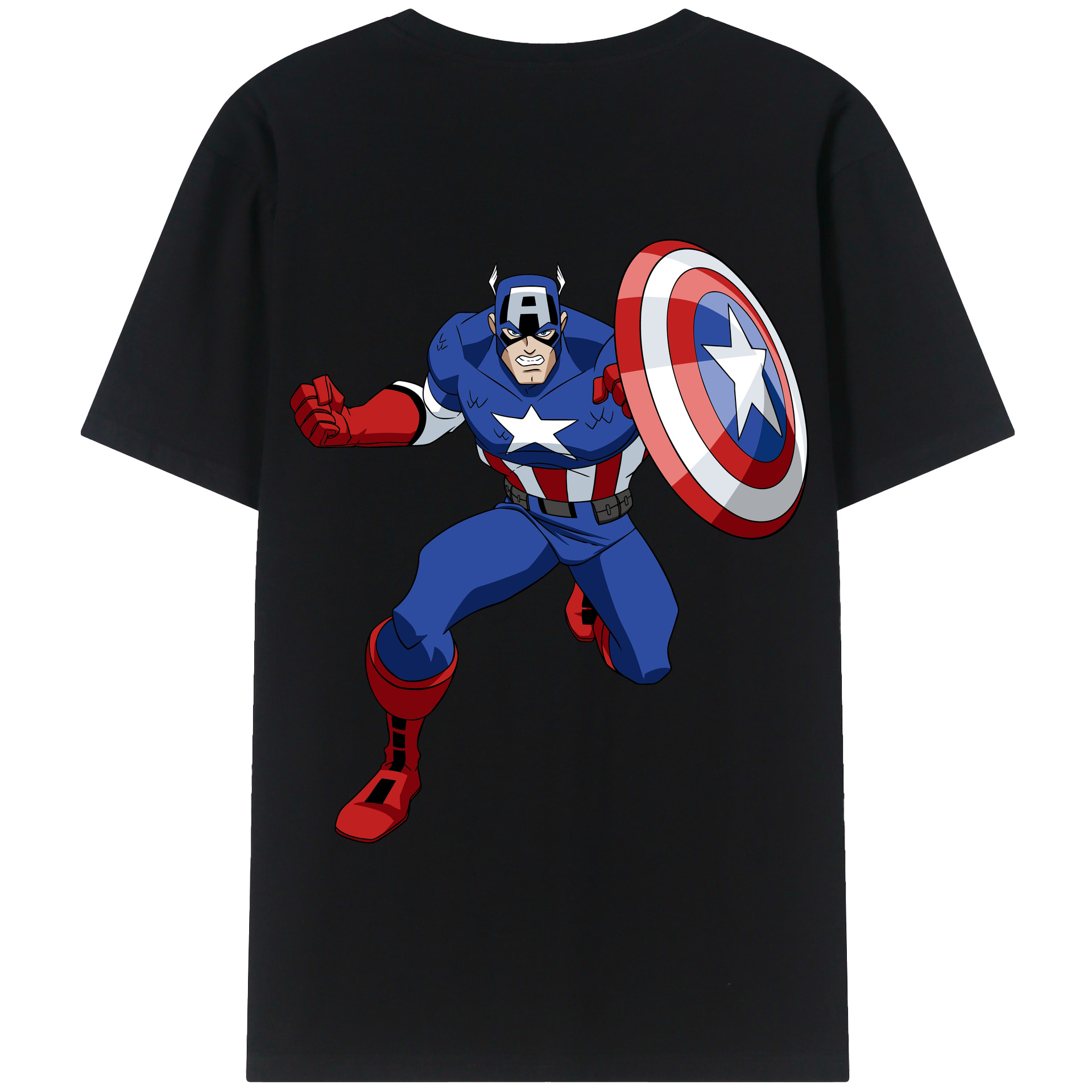 （画像用） アベンジャーズ The Avengers 綿100％半袖Tシャツ（背面プリント）