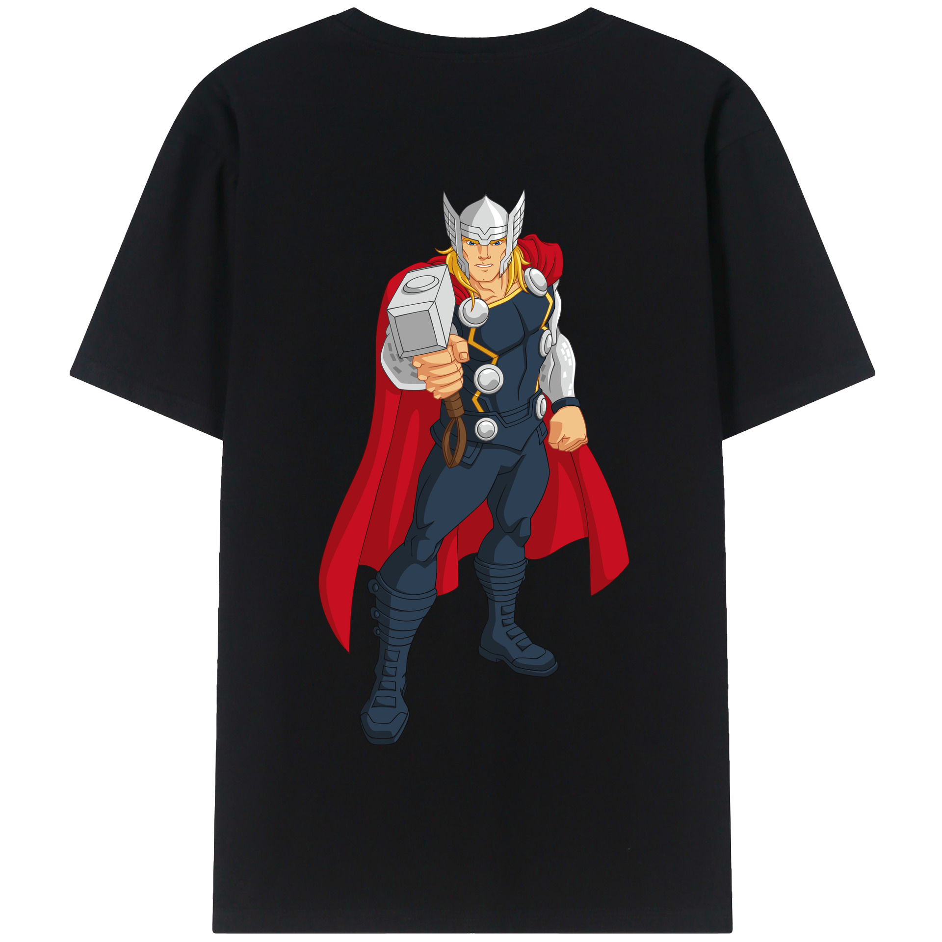 （画像用） アベンジャーズ The Avengers 綿100％半袖Tシャツ（背面プリント）